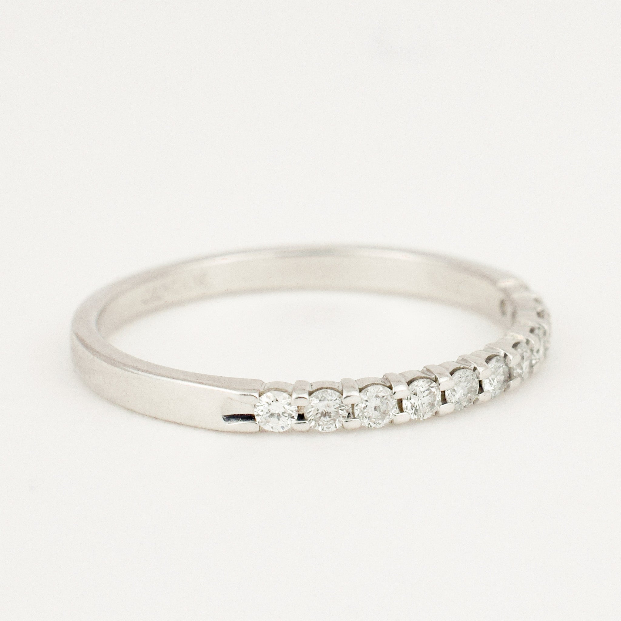 vintage Half-Eternity Diamond Band