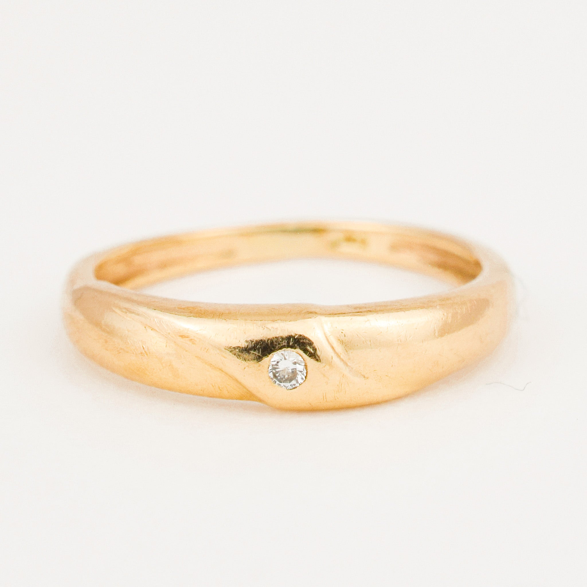 4.1 mm Solitaire Diamond Band