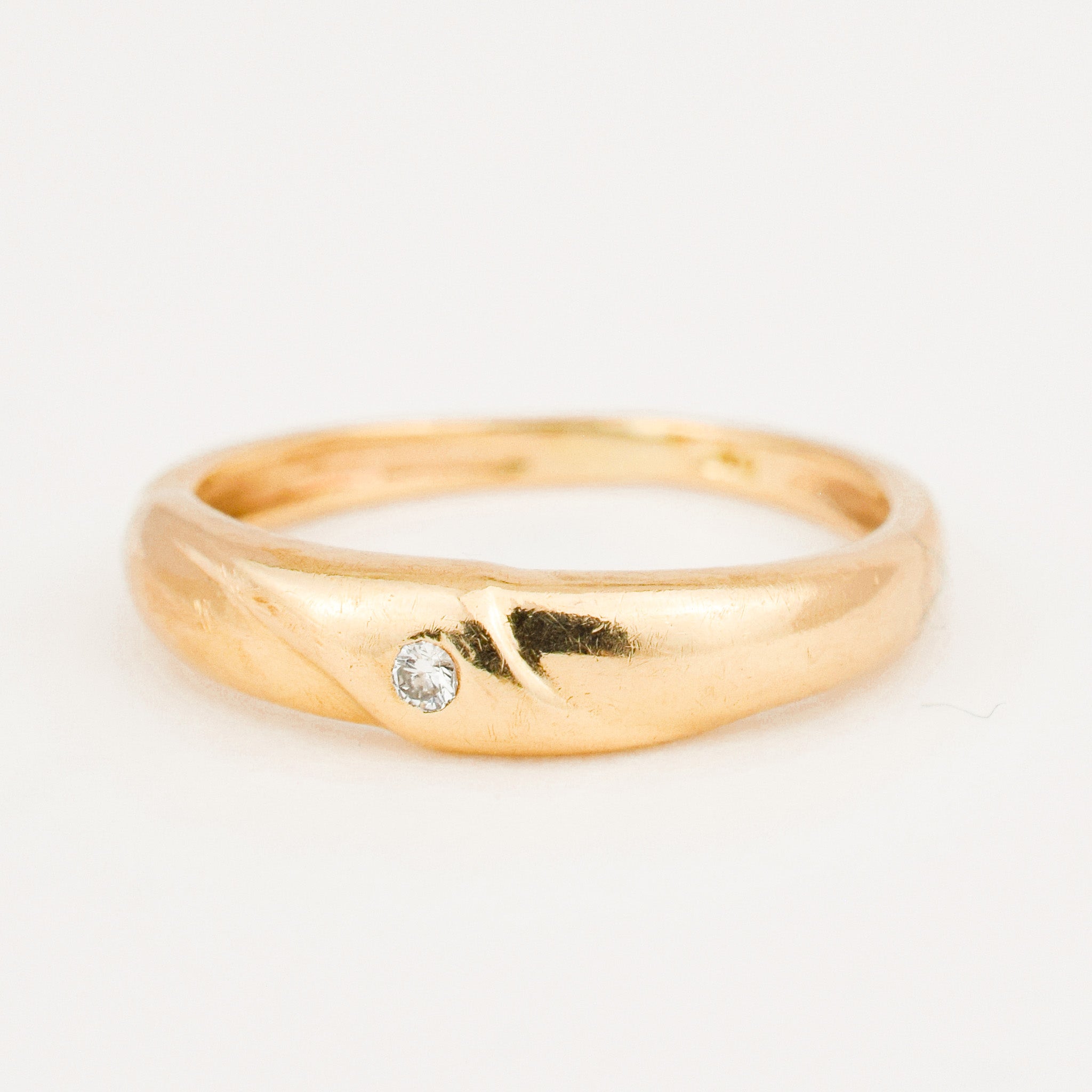 4.1 mm Solitaire Diamond Band