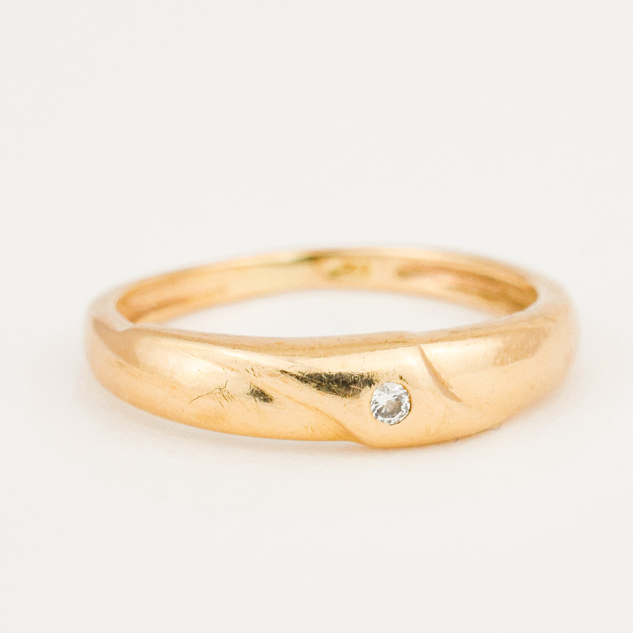 4.1 mm Solitaire Diamond Band