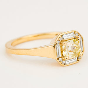 Buttery Yellow Diamond Ring