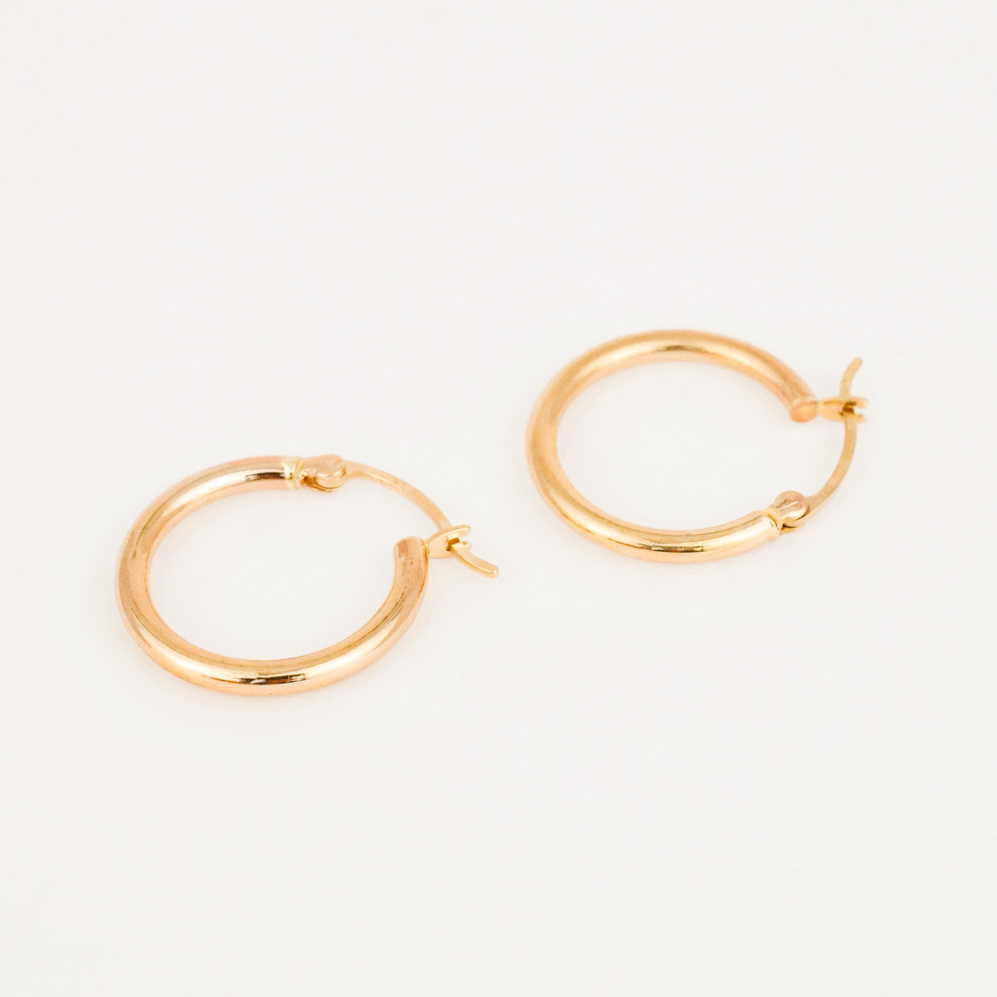 20.4 mm Gold Hoop Earrings