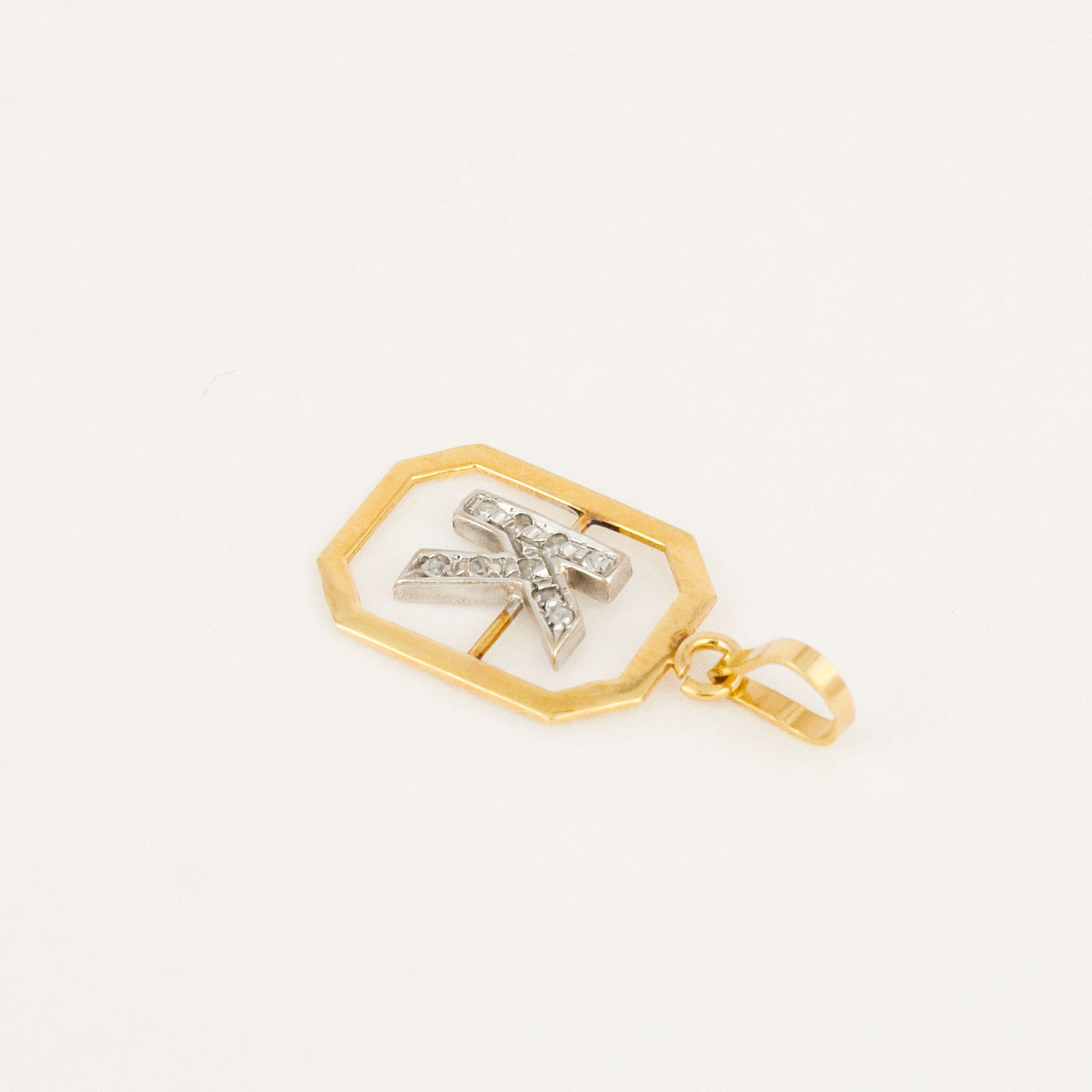 vintage 'k' pendant 