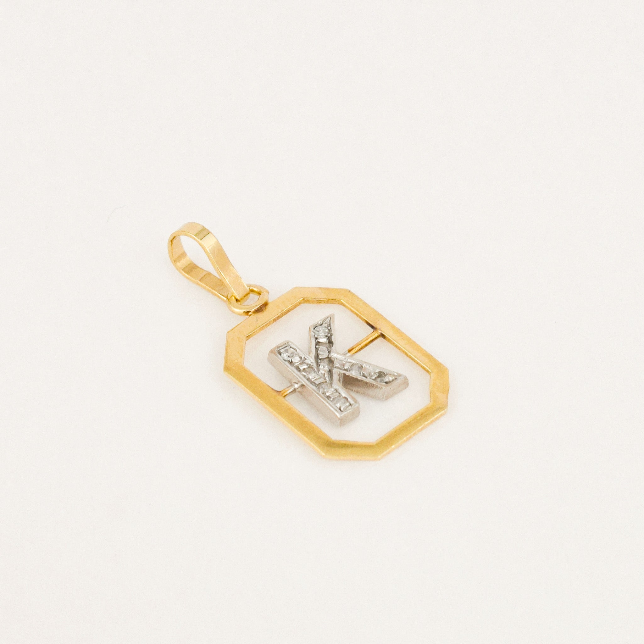 vintage 'k' pendant 