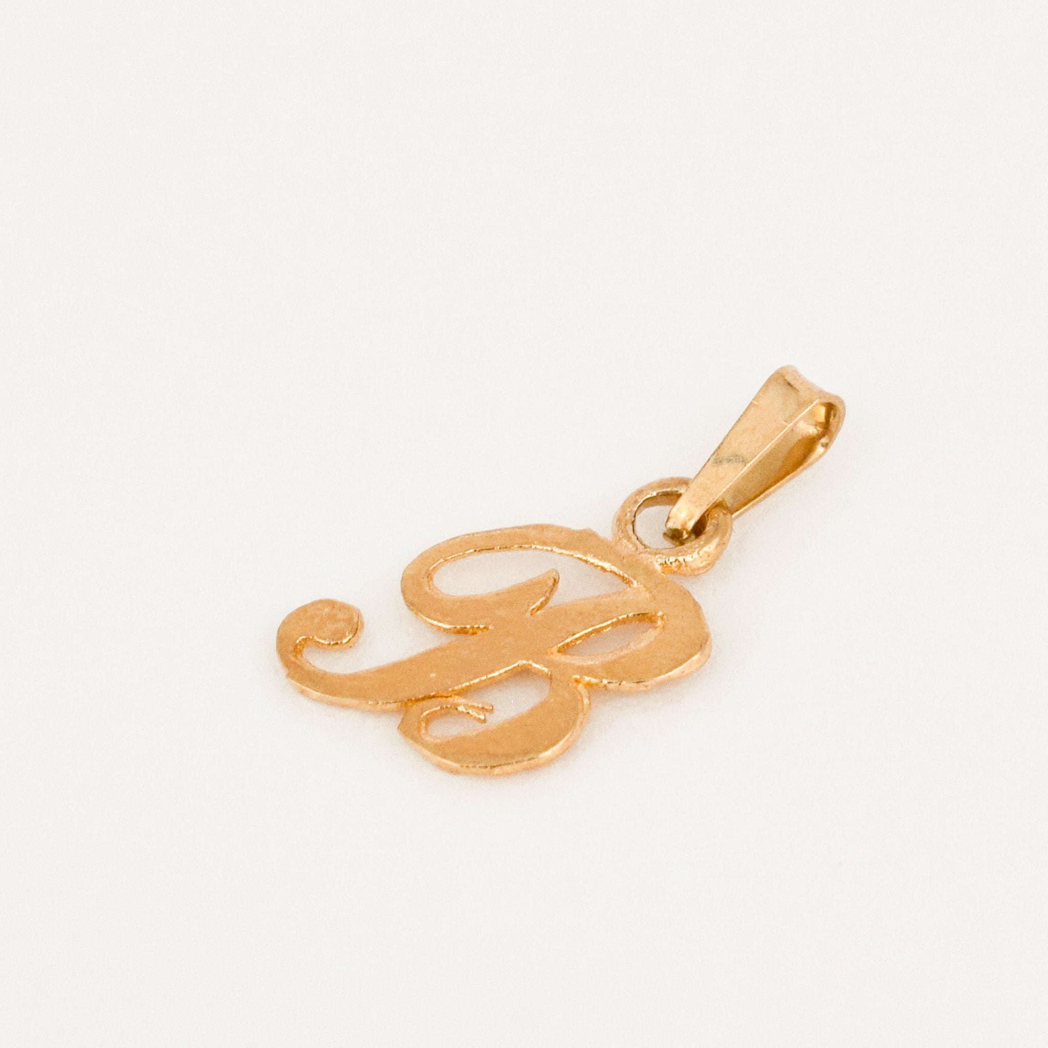 vintage Cursive 'B' Charm