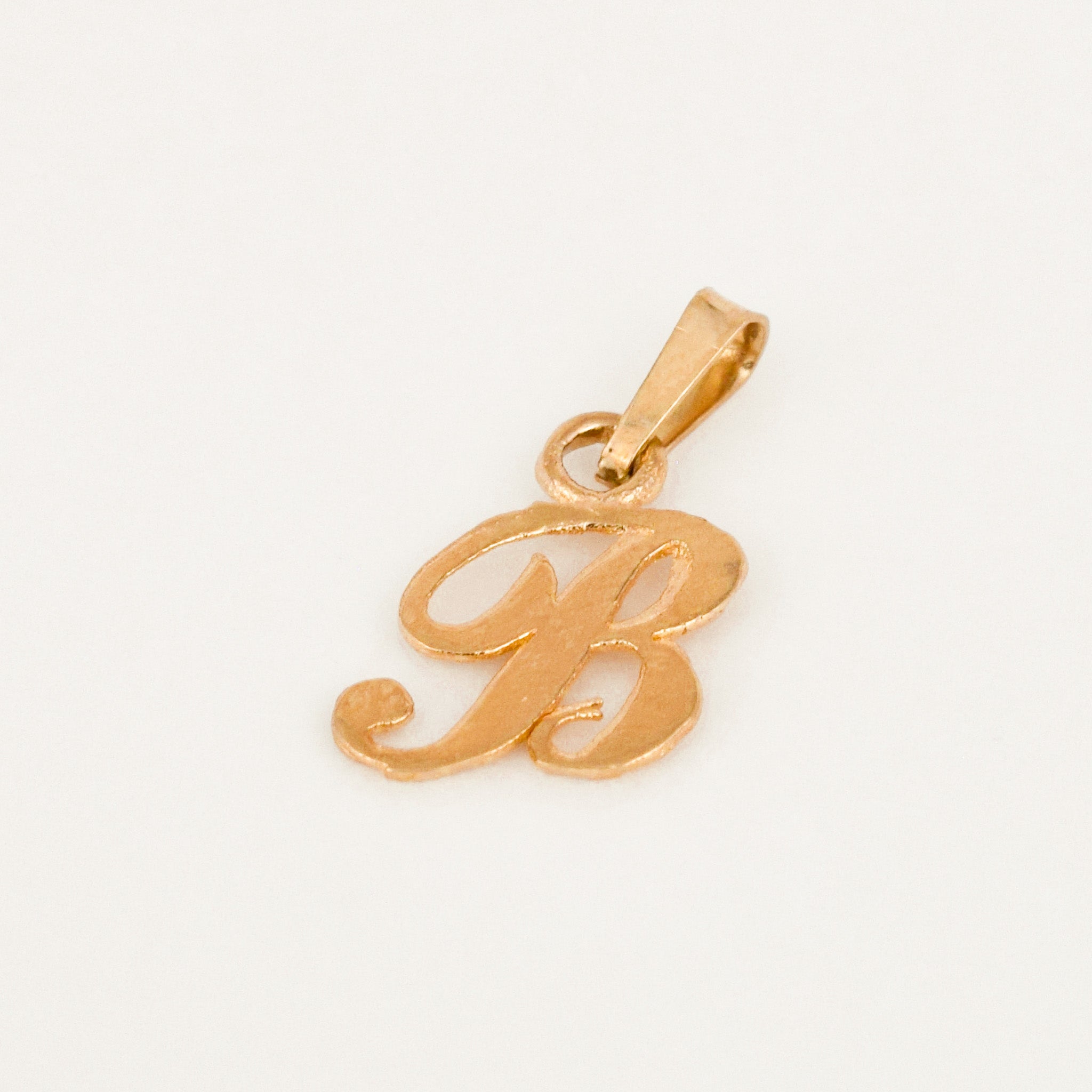 vintage Cursive 'B' Charm