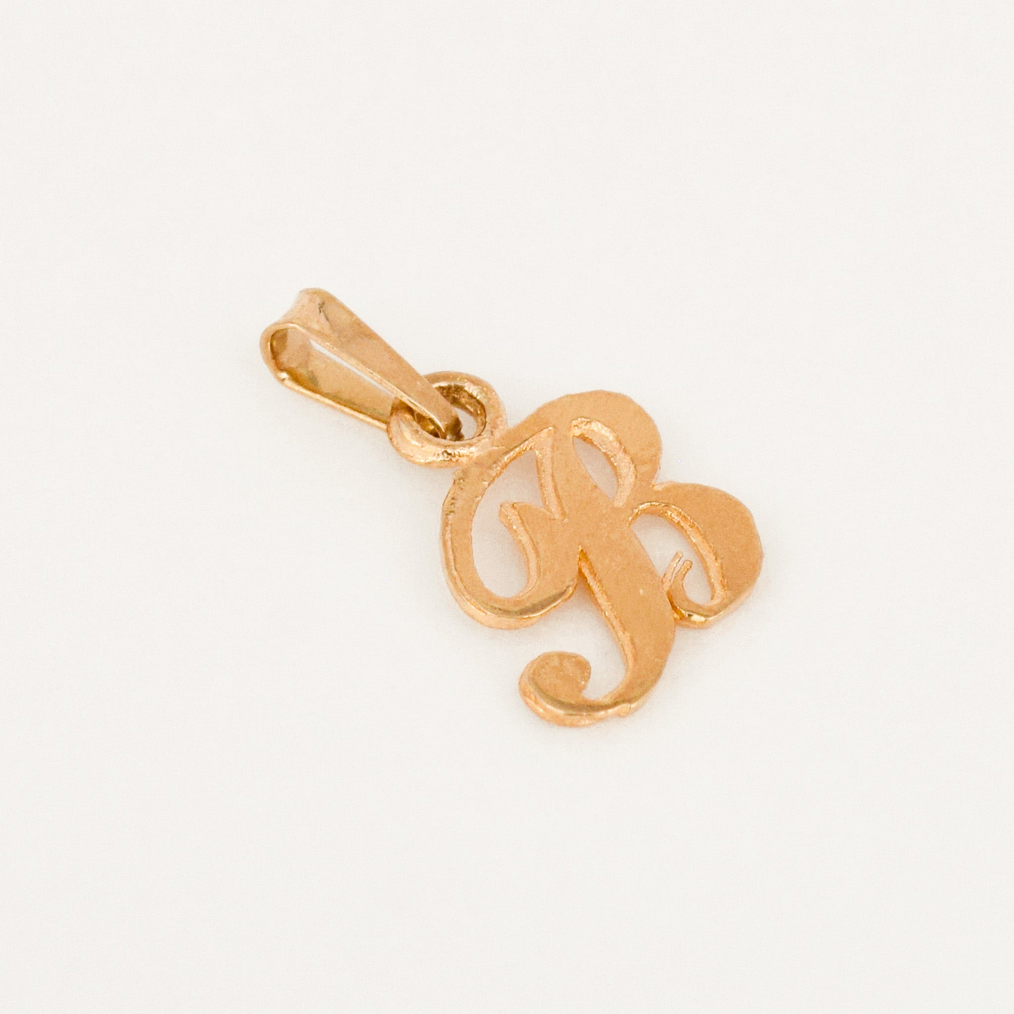 vintage Cursive 'B' Charm