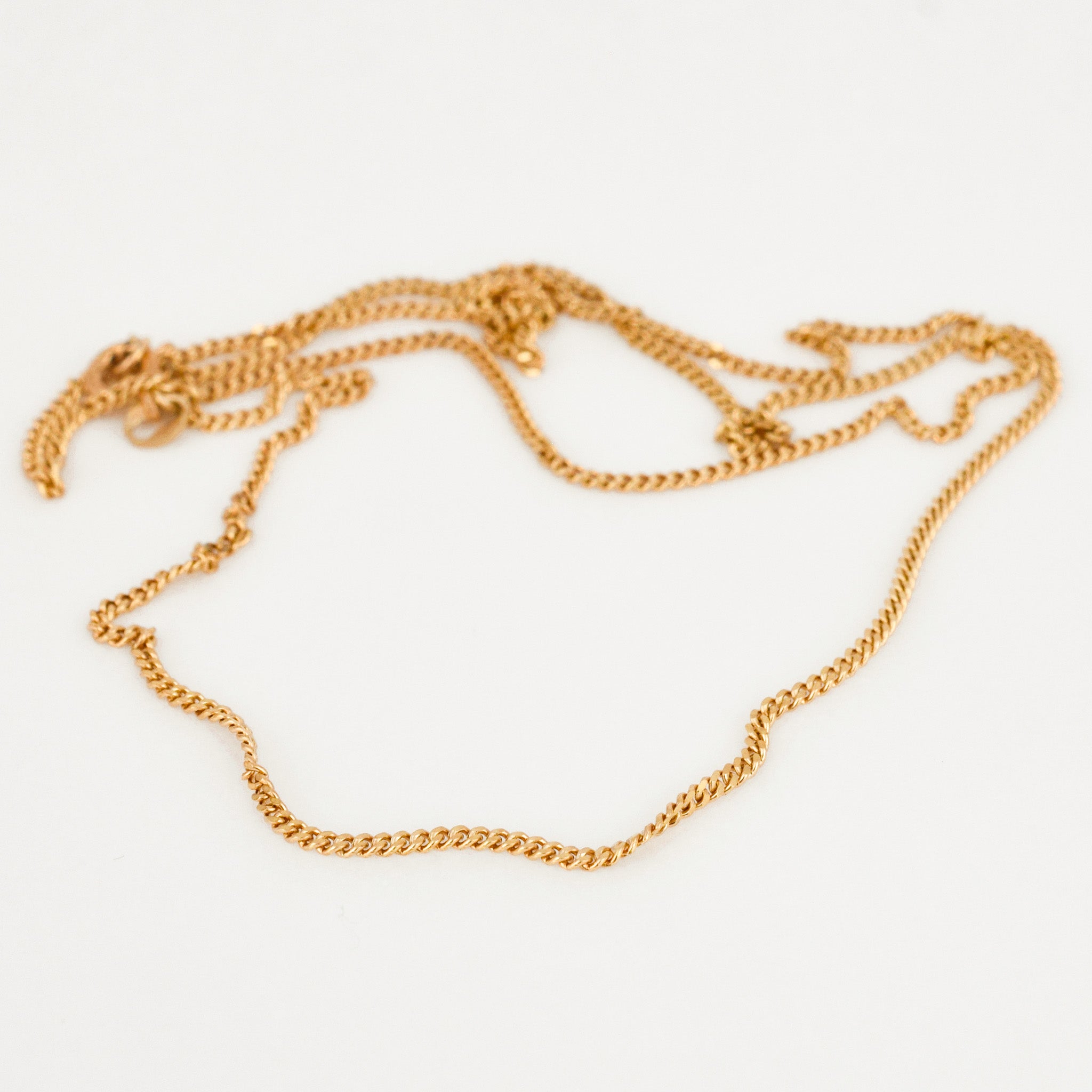 vintage 20" Curb Chain Necklace