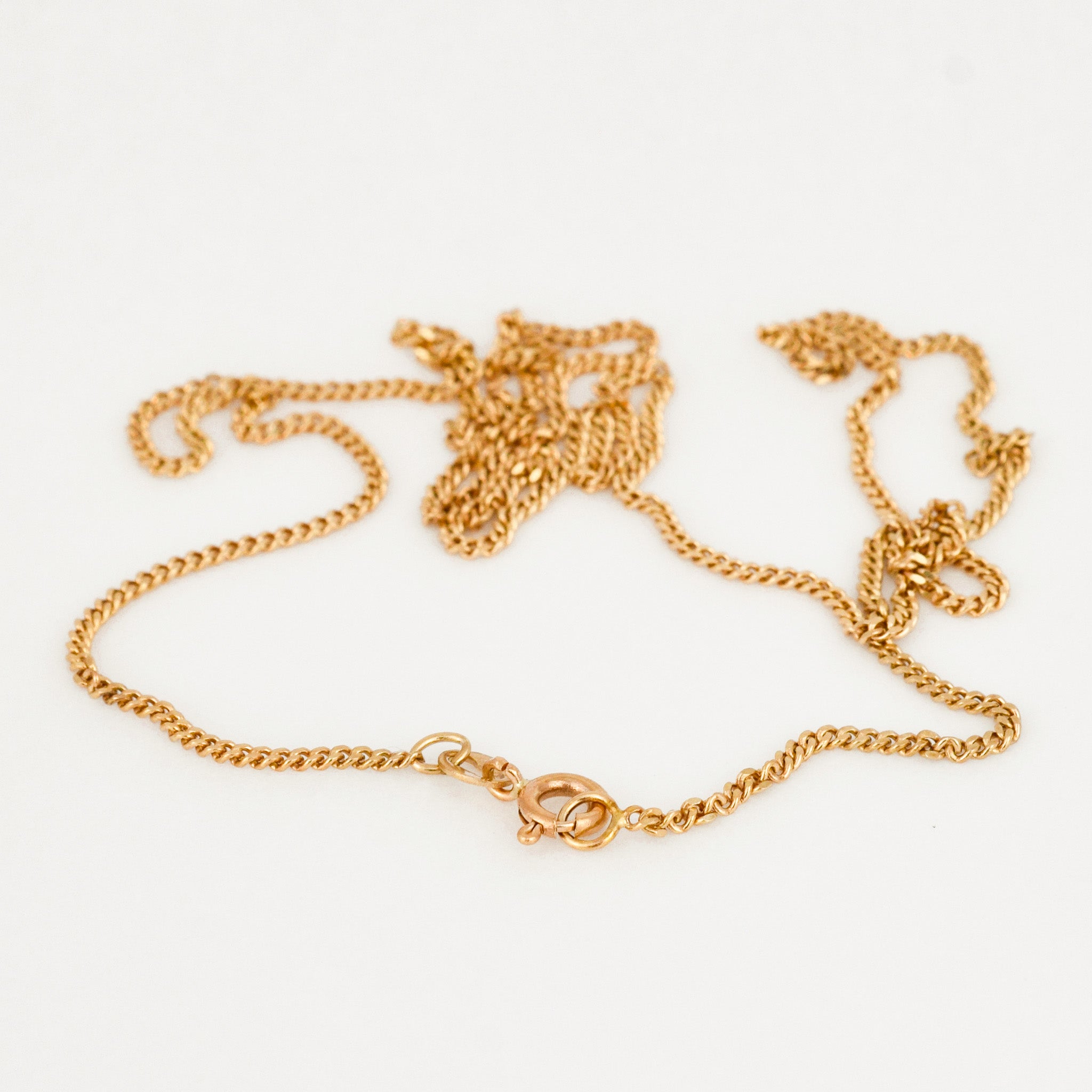 vintage 20" Curb Chain Necklace