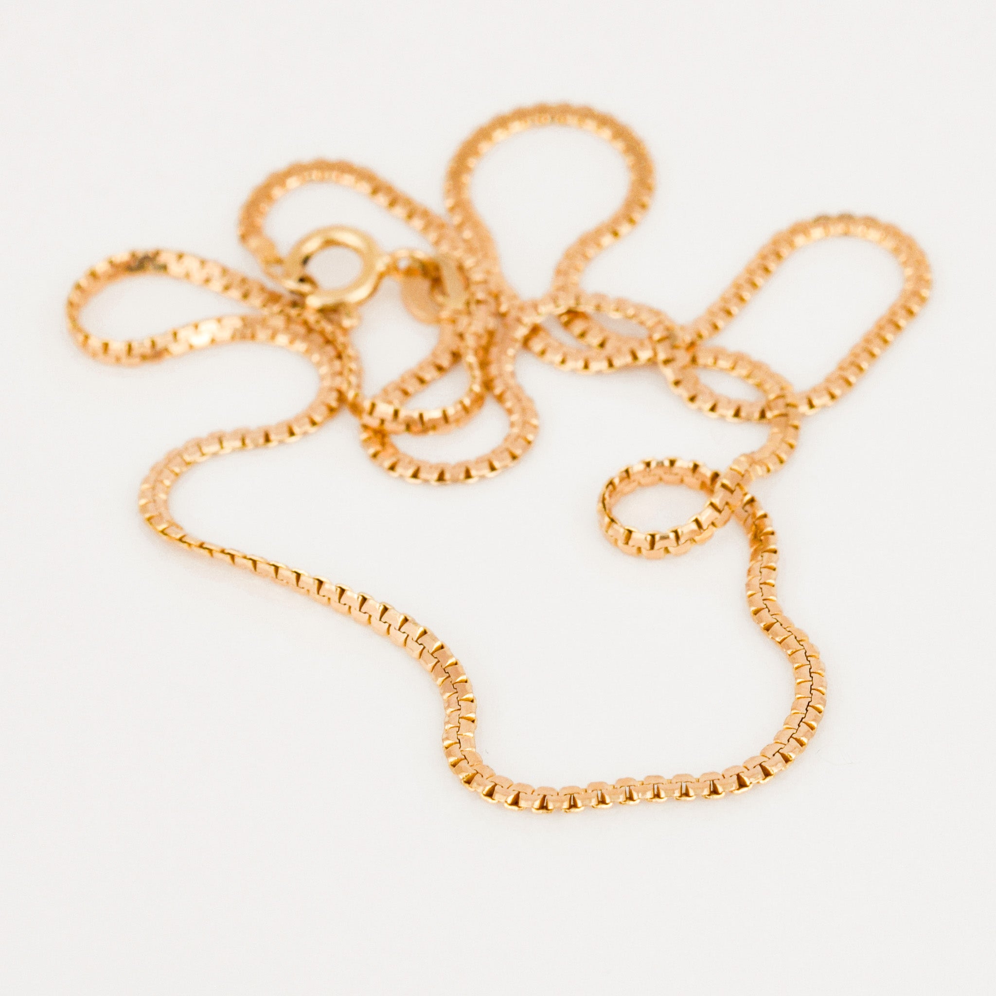 vintage 16.75" Smooth S-Link Chain Necklace