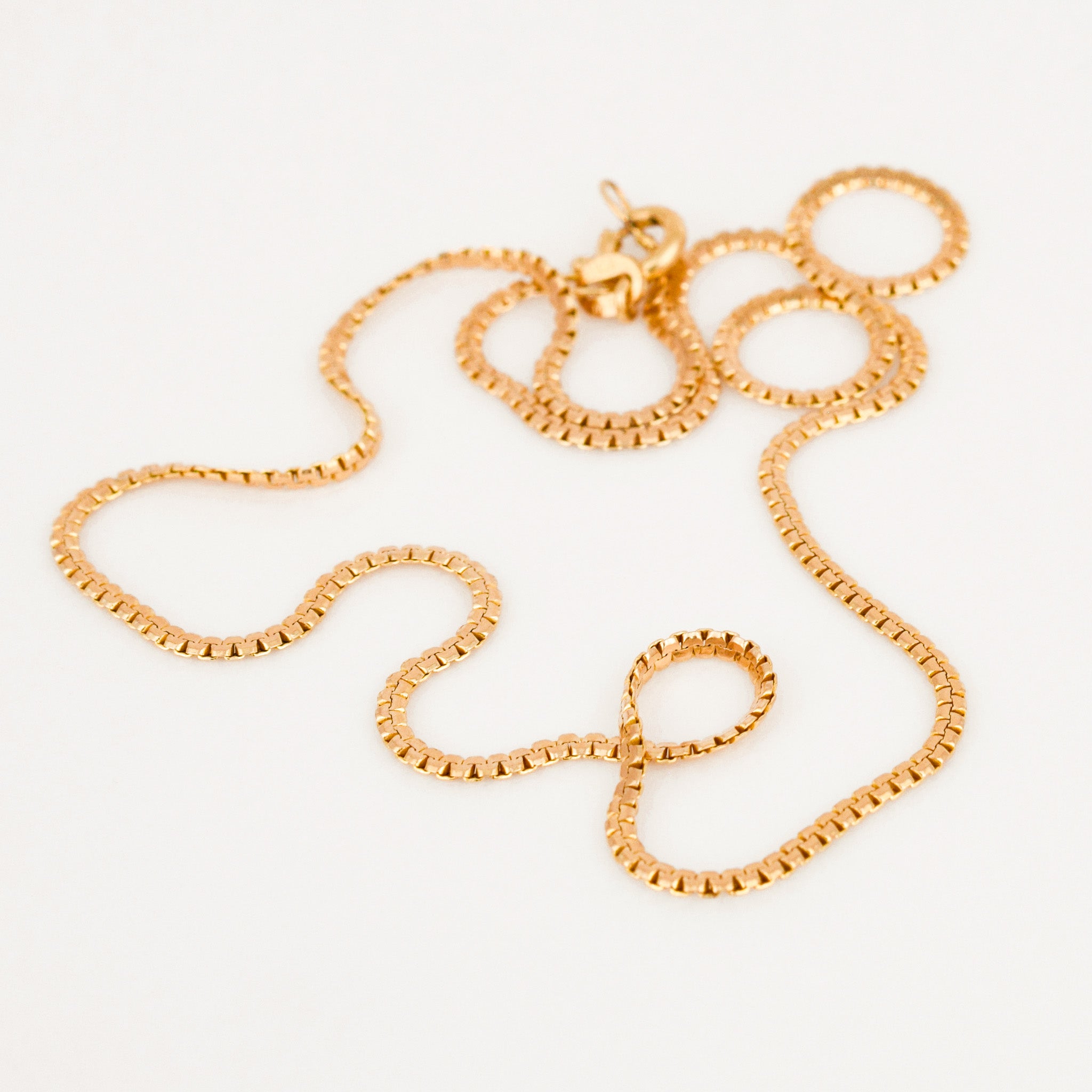 vintage 16.75" Smooth S-Link Chain Necklace