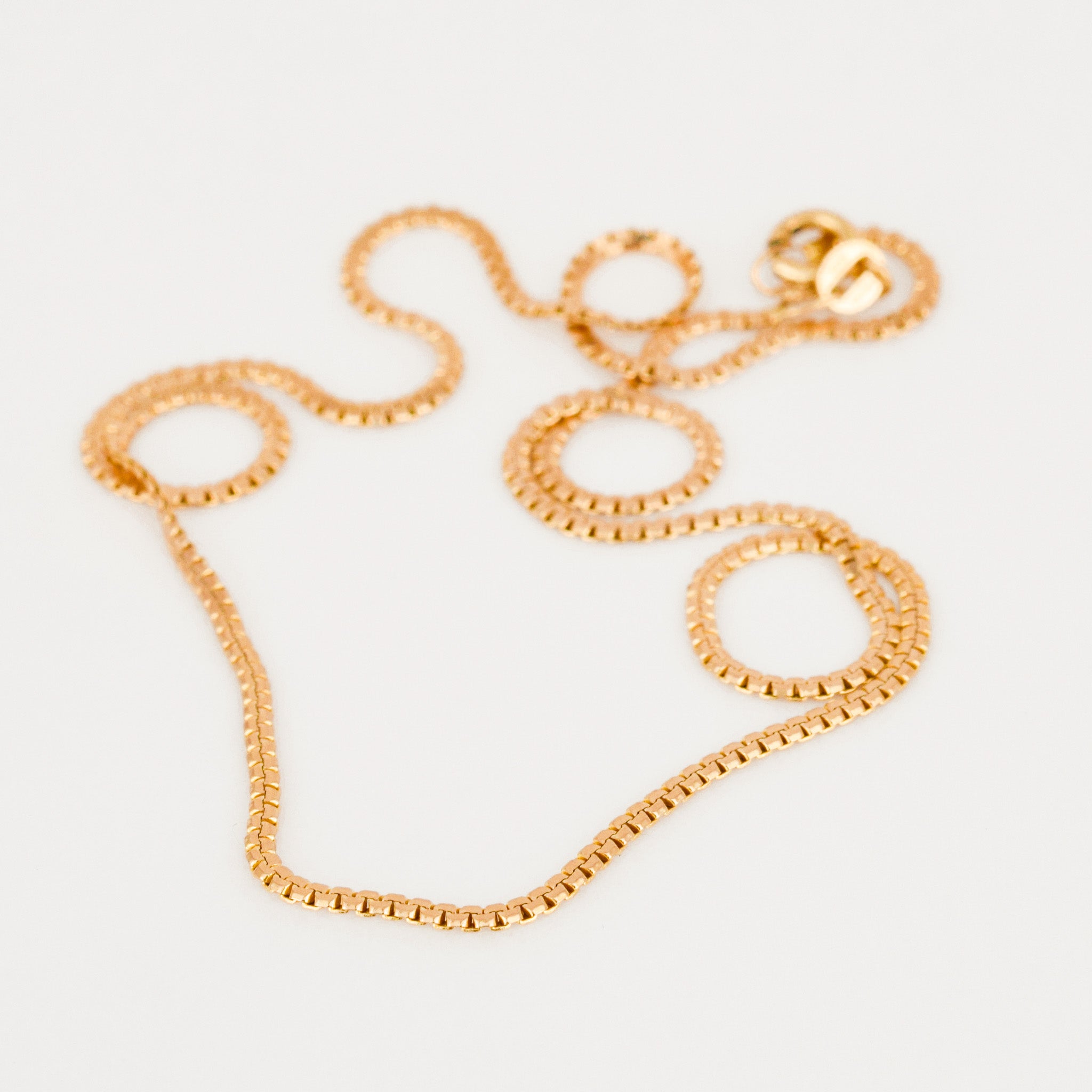 vintage 16.75" Smooth S-Link Chain Necklace
