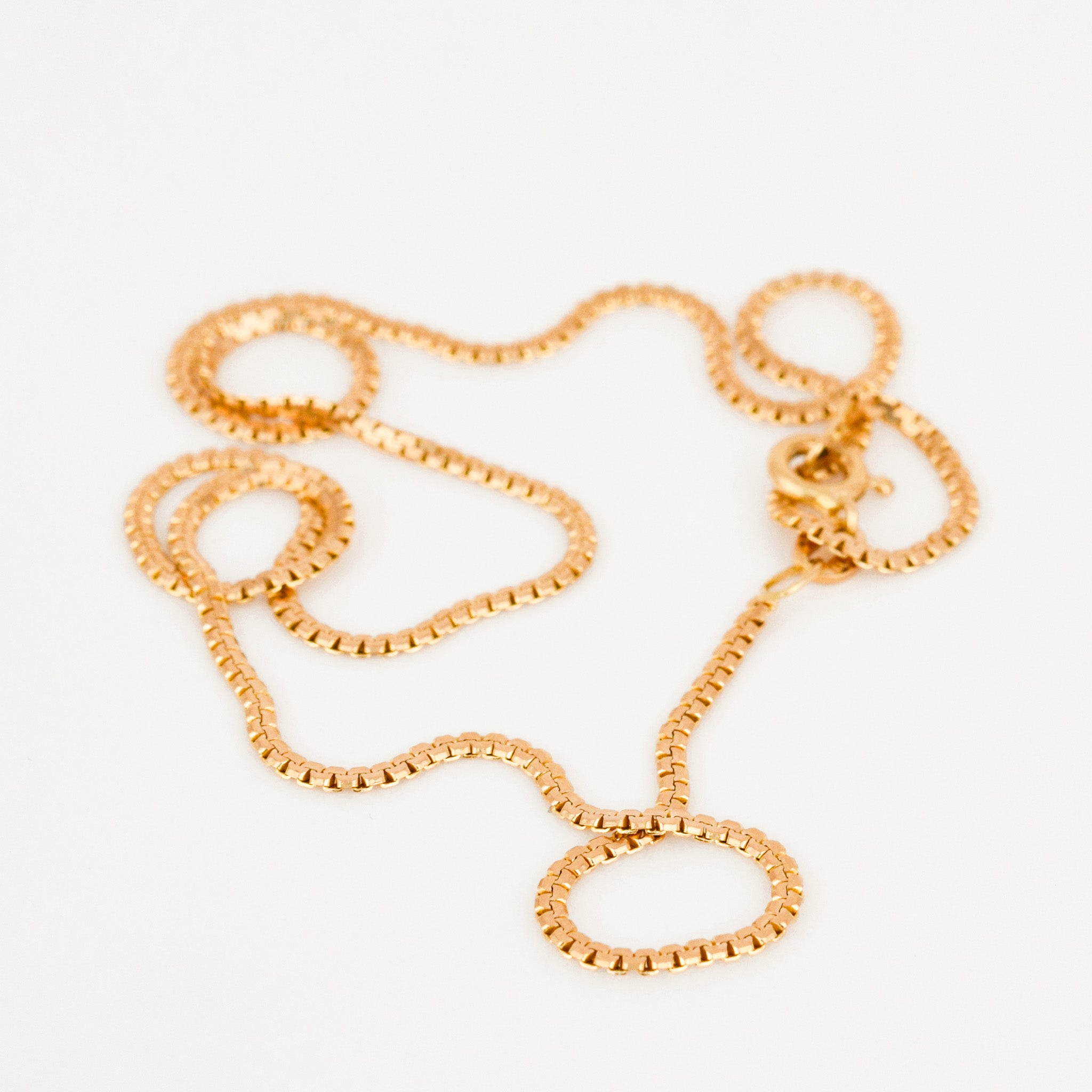 vintage 16.75" Smooth S-Link Chain Necklace