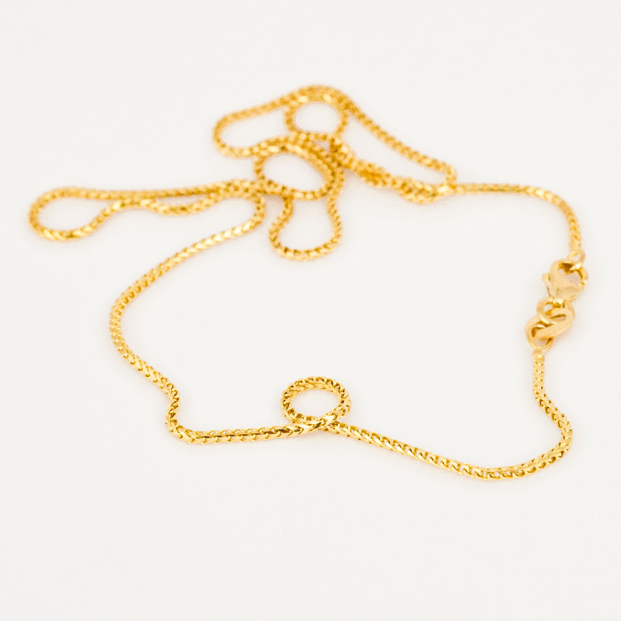 vintage 16" Wheat Chain Necklace