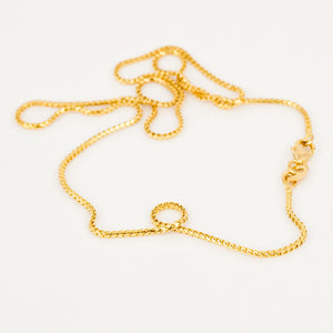 vintage 16" Wheat Chain Necklace