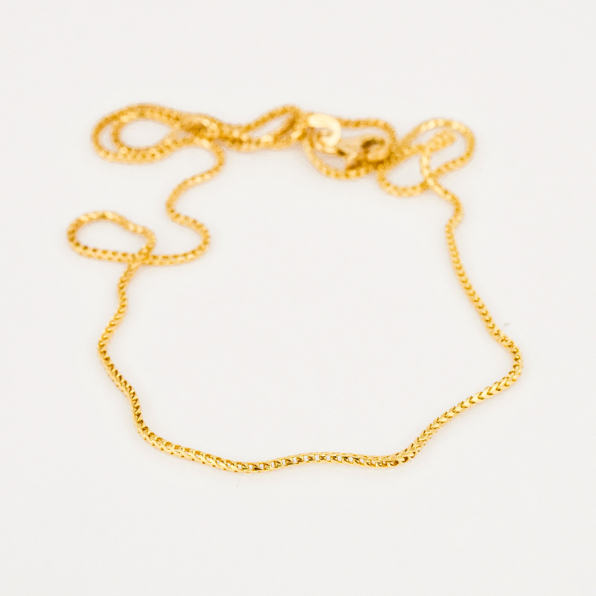 vintage 16" Wheat Chain Necklace
