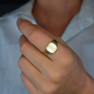 'A' Signet Ring