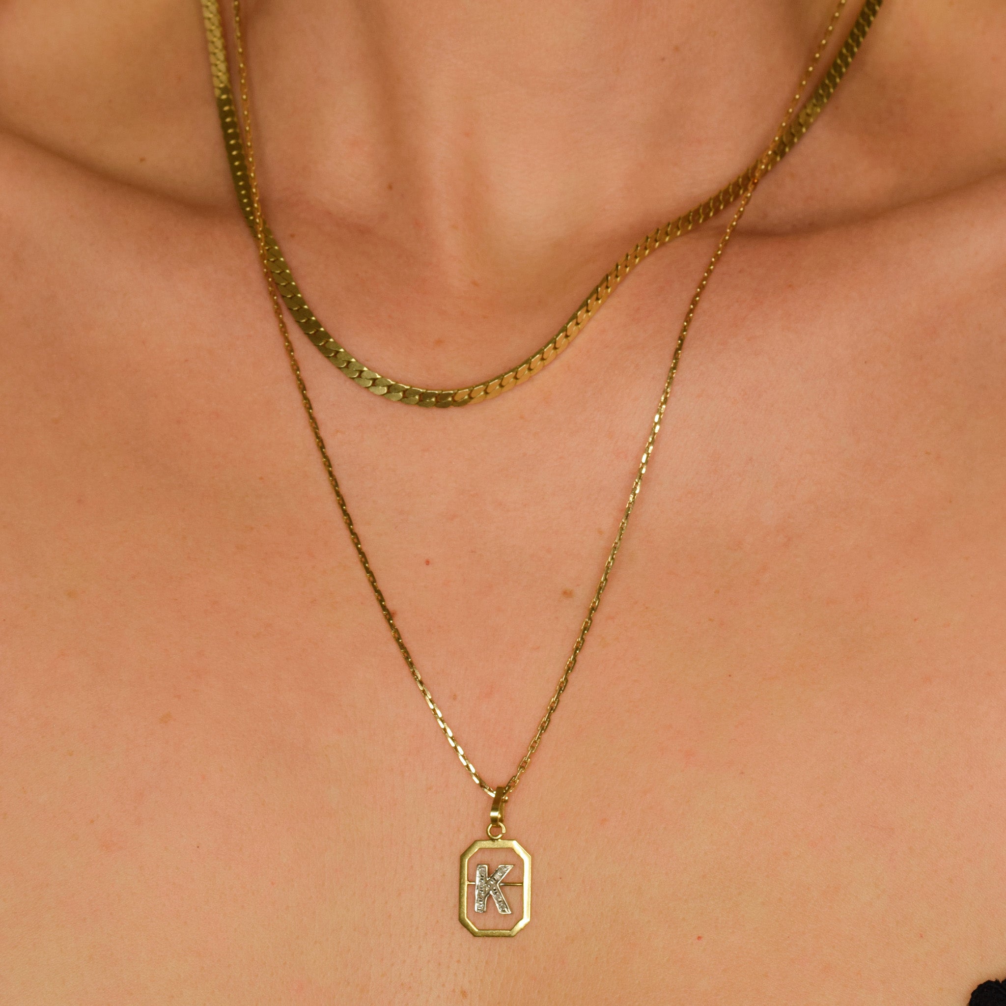 vintage 22" Cable Link Chain Necklace