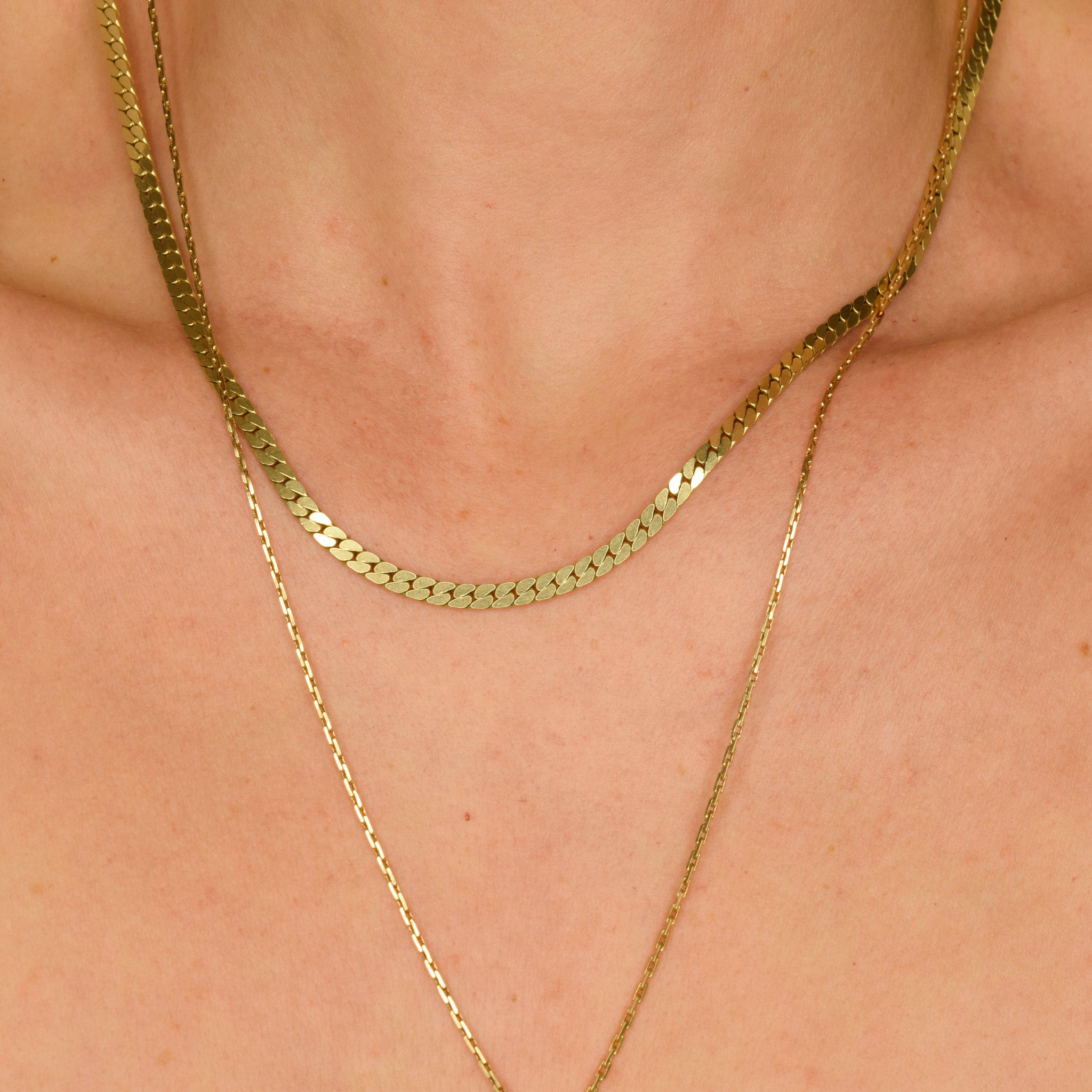 vintage 22" Cable Link Chain Necklace