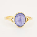 vintage Cabochon 1.6ct Tanzanite Ring