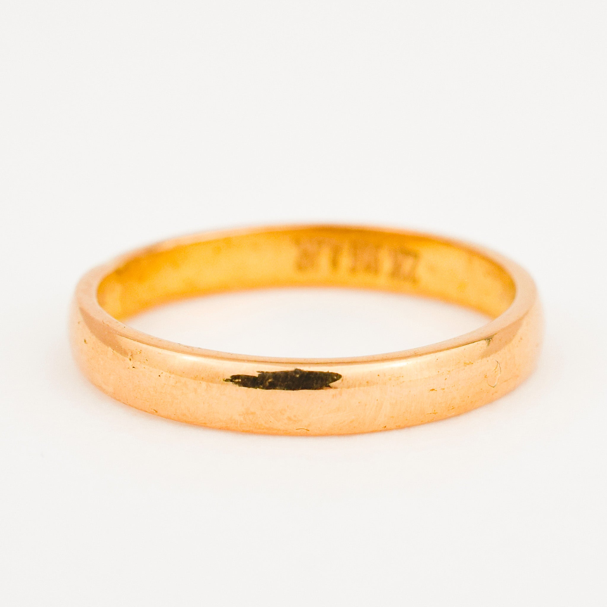 vintage 3 mm 22k Gold Band