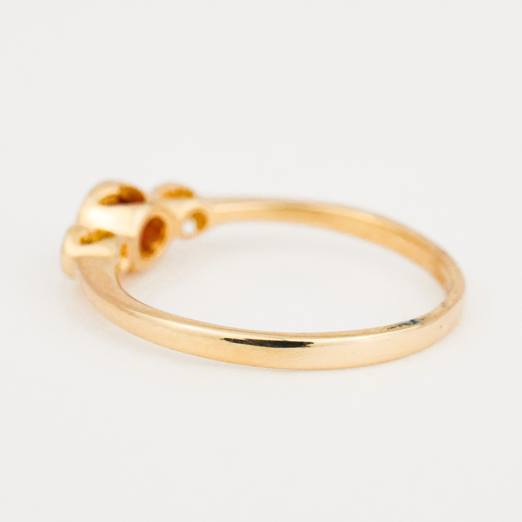 Ruby and Diamond Trilogy Pinkie Ring