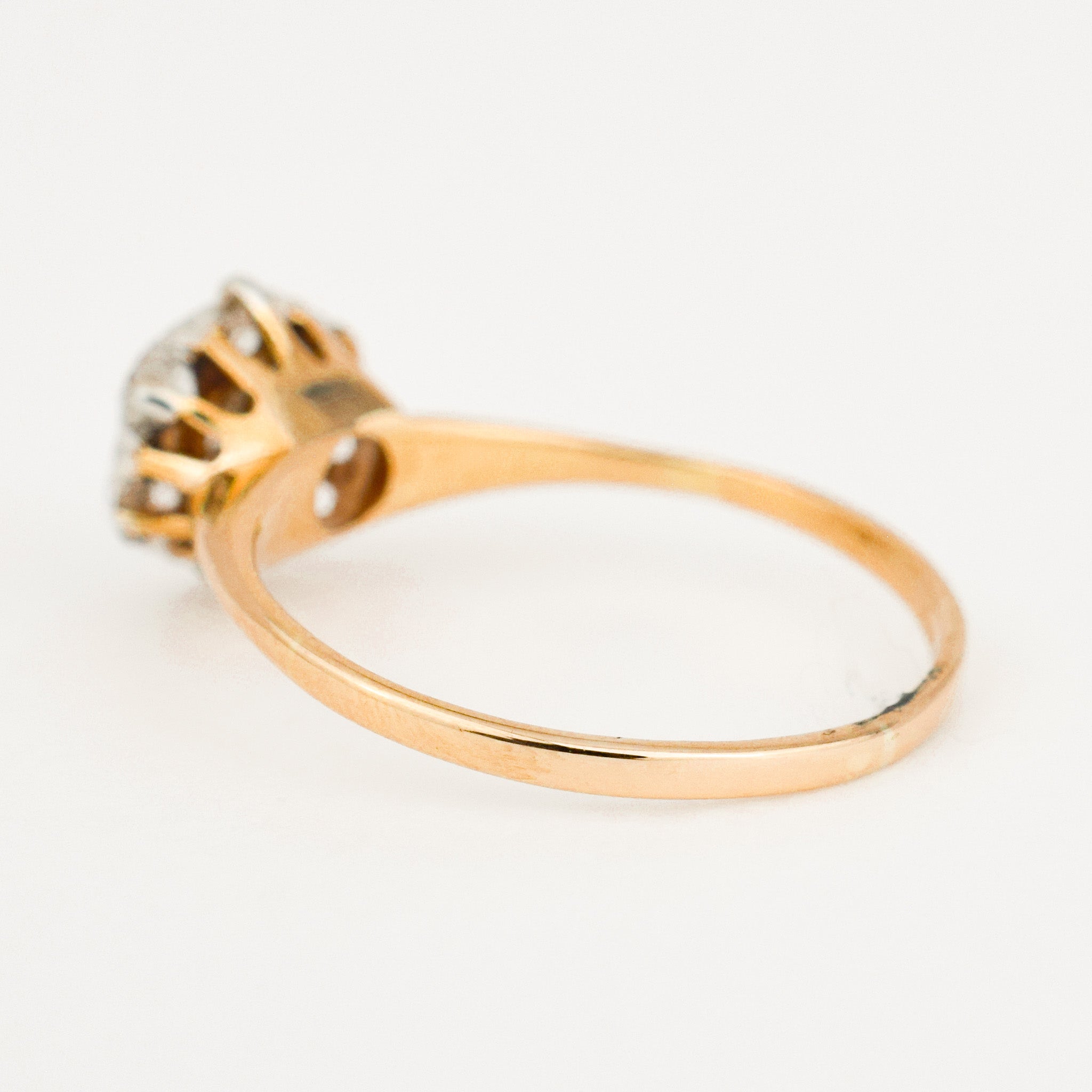Diamond Flower Cluster Ring