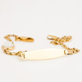 vintage 7" Moonstone Identity Chain Bracelet