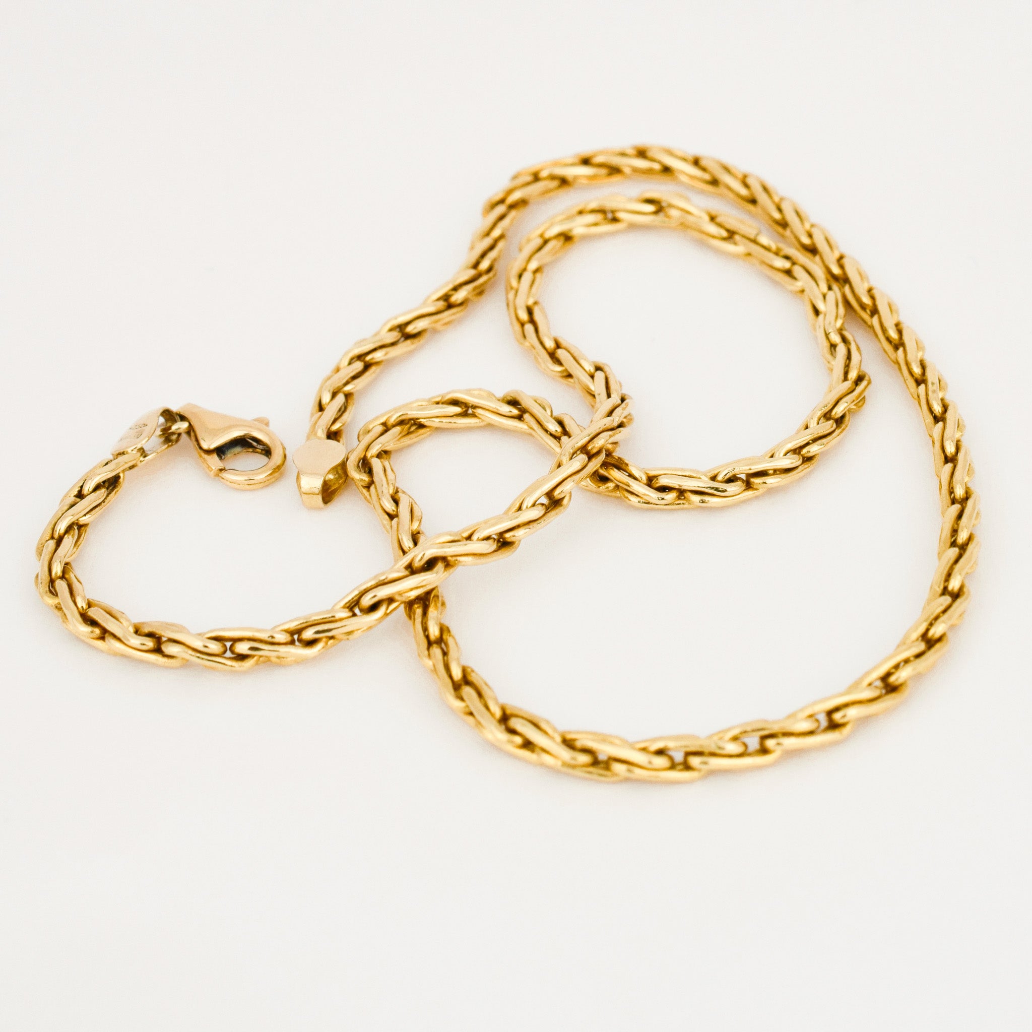 vintage 17.5" Figarope Chain Necklace