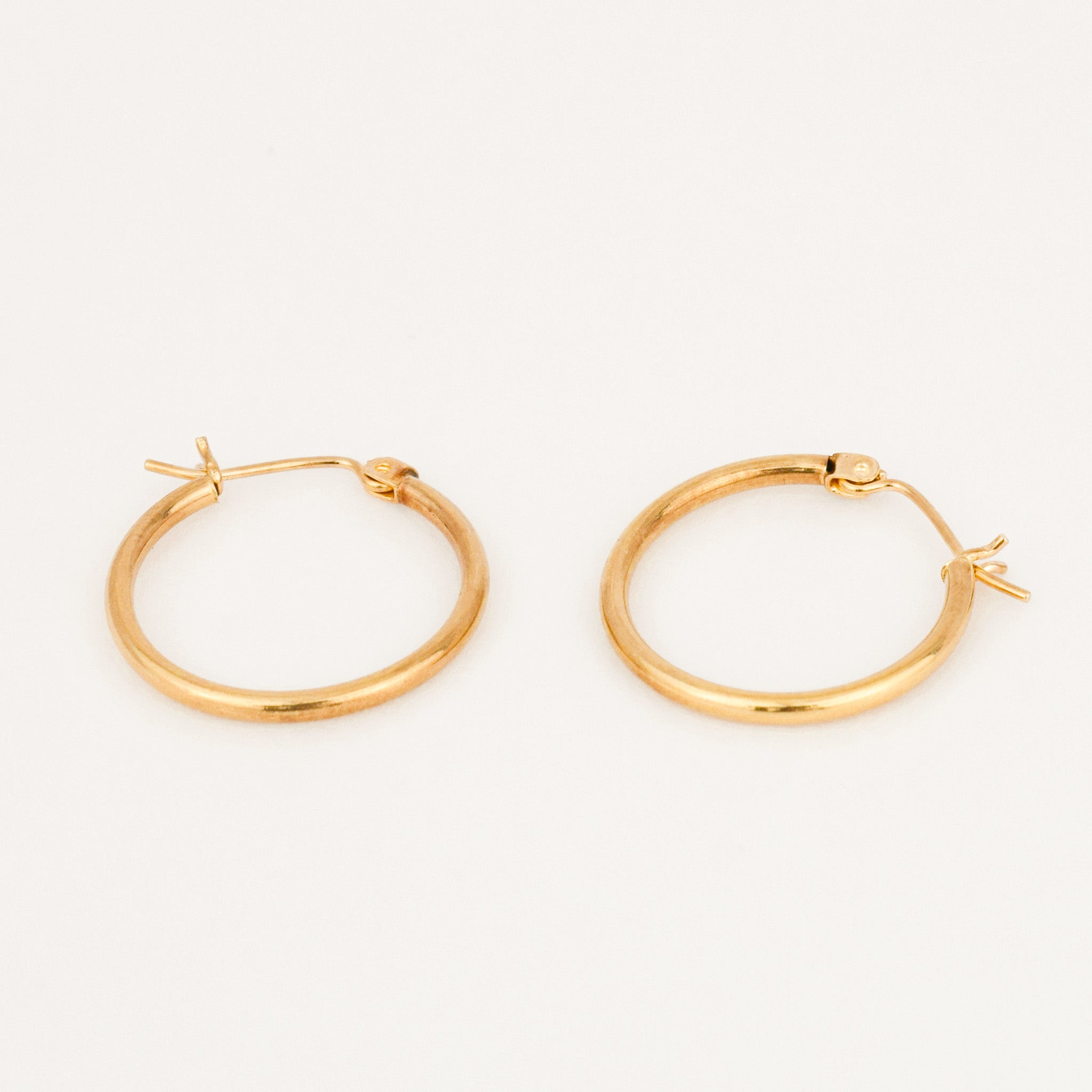 vintage 21.4 mm Gold Hoops