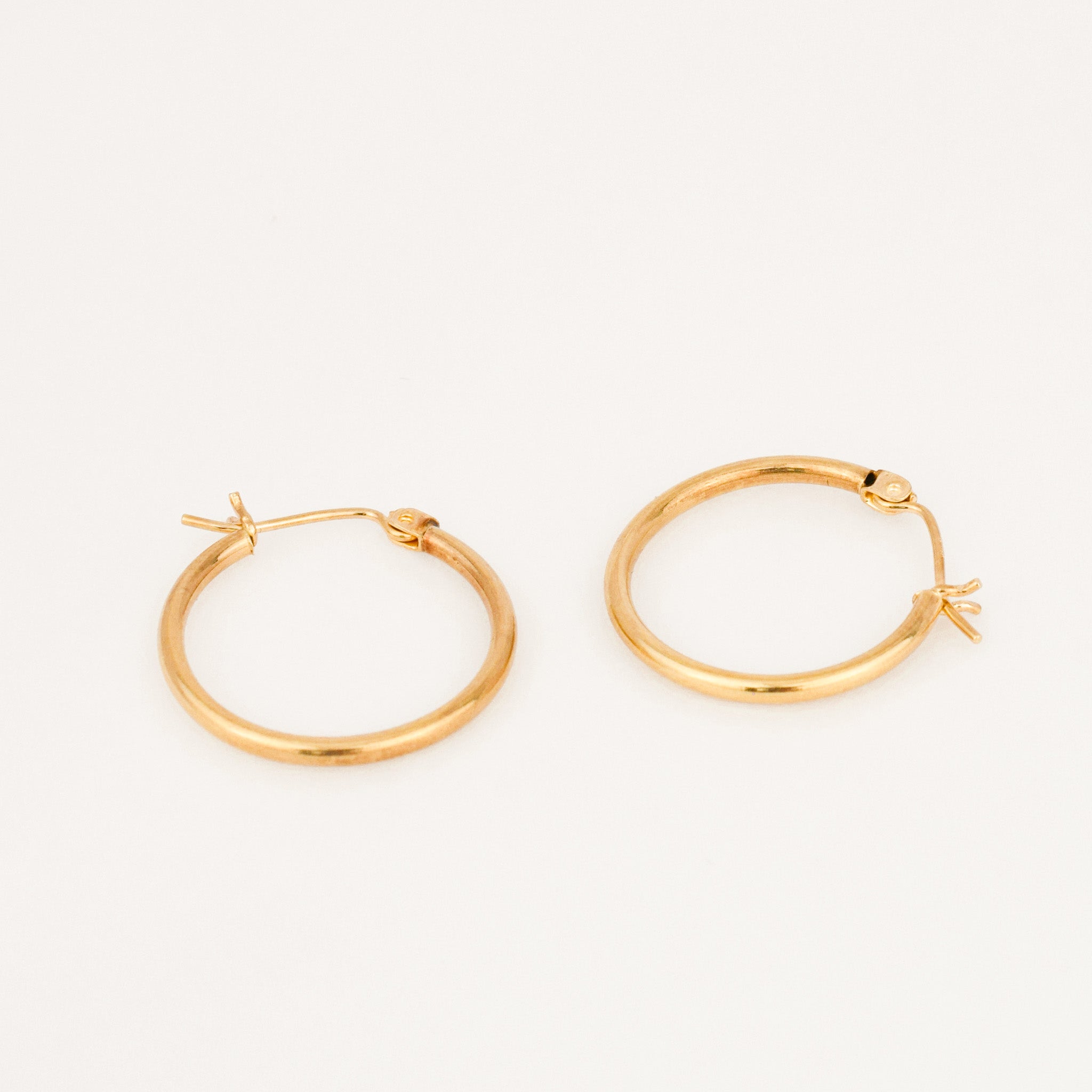 vintage 21.4 mm Gold Hoops