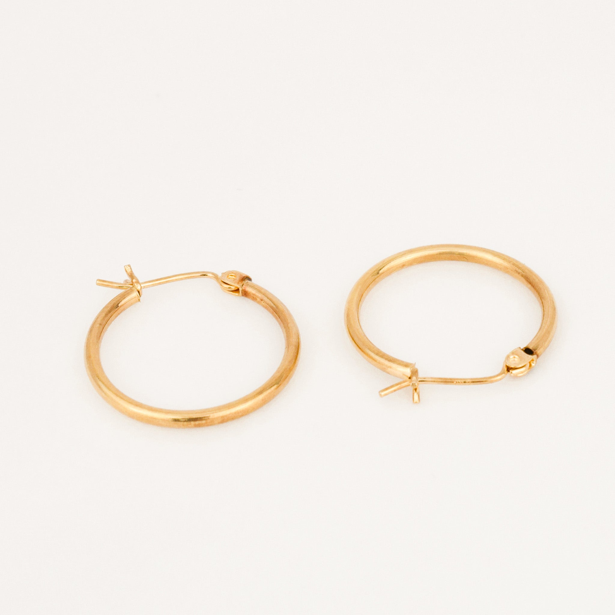 vintage 21.4 mm Gold Hoops