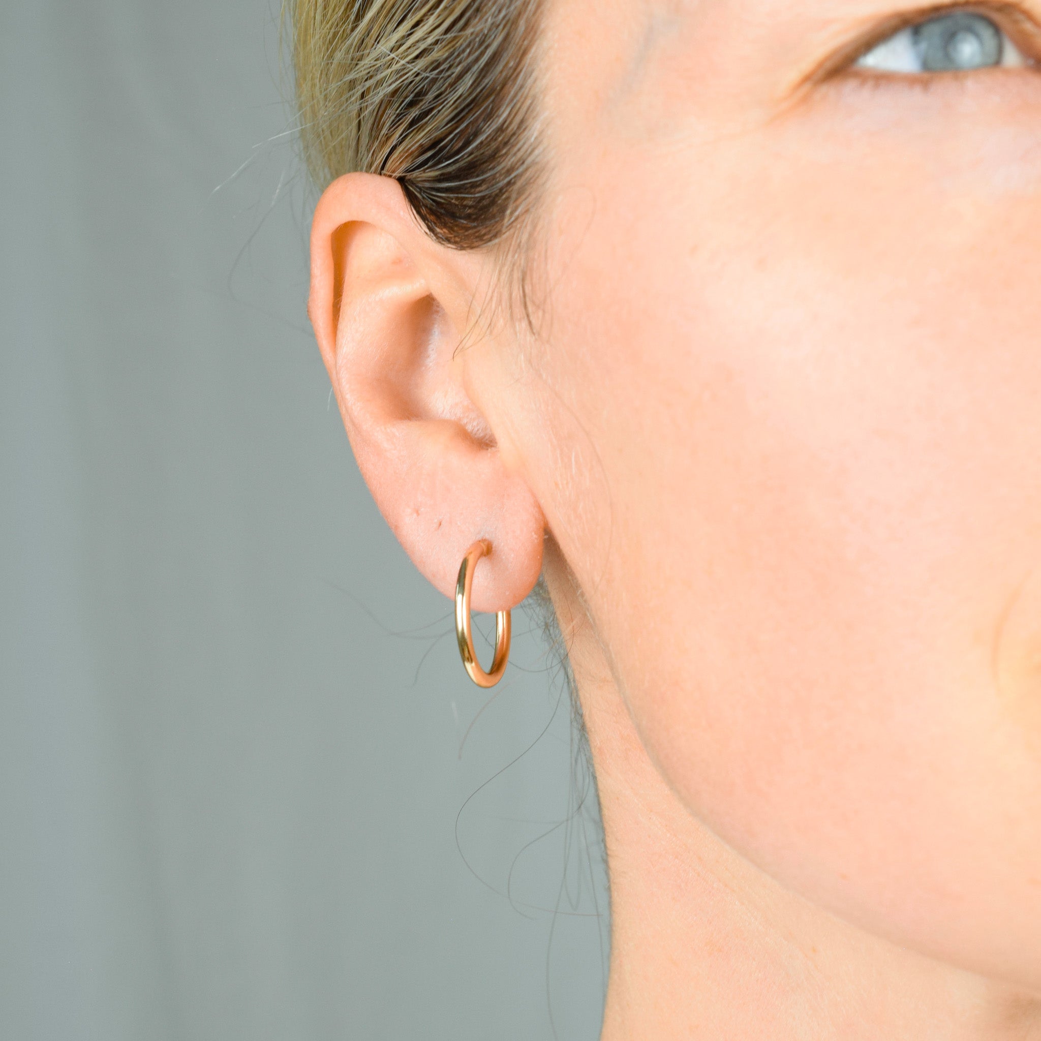 21.4 mm Gold Hoops