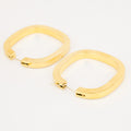 Square Gold Hoop Earrings