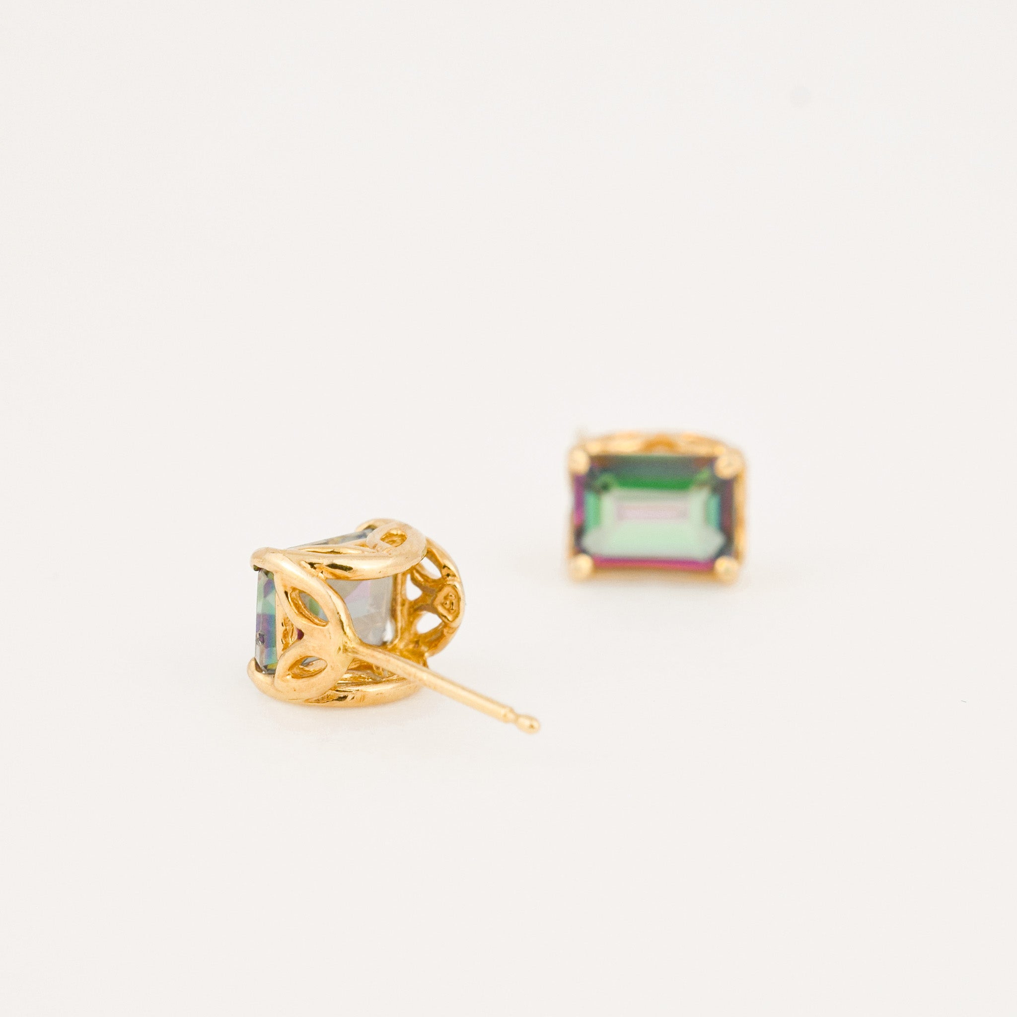 Mystic Topaz Stud Earrings