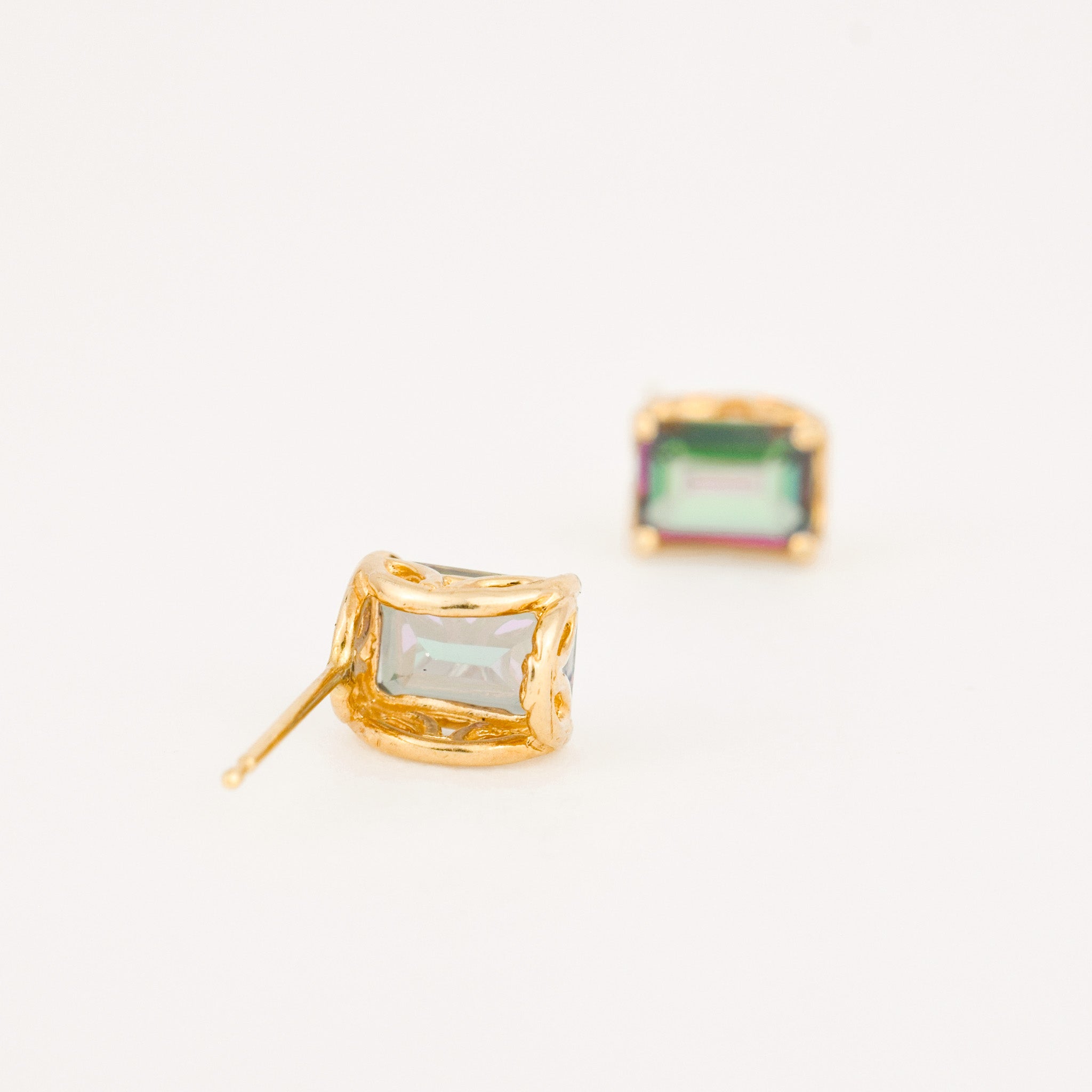 Mystic Topaz Stud Earrings