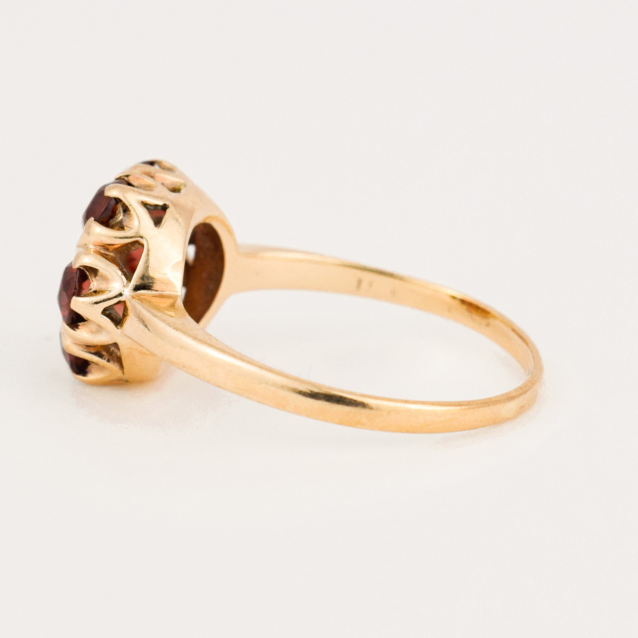 vintage gold Topaz Floral Cluster Ring