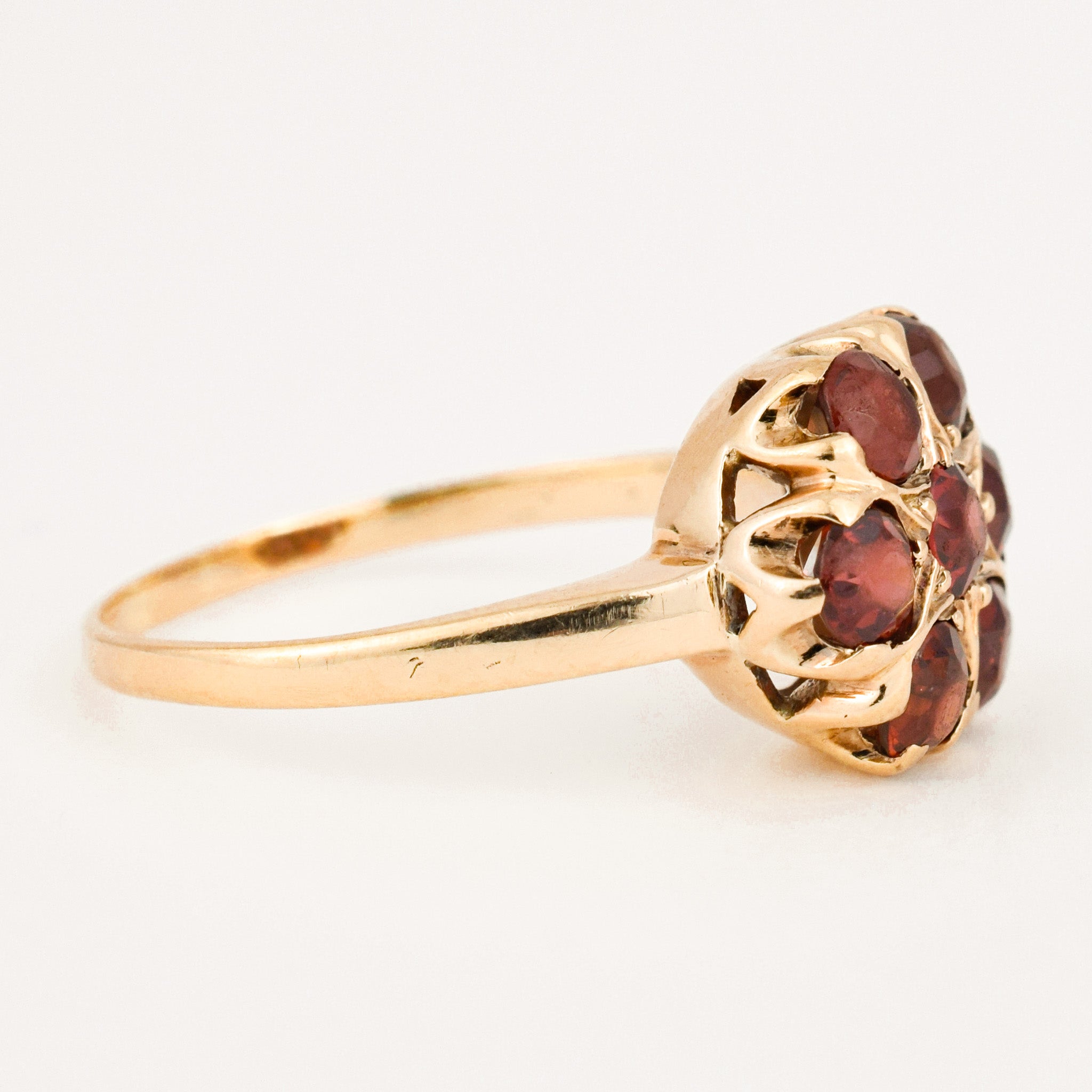 vintage gold Topaz Floral Cluster Ringvintage gold Topaz Floral Cluster Ring