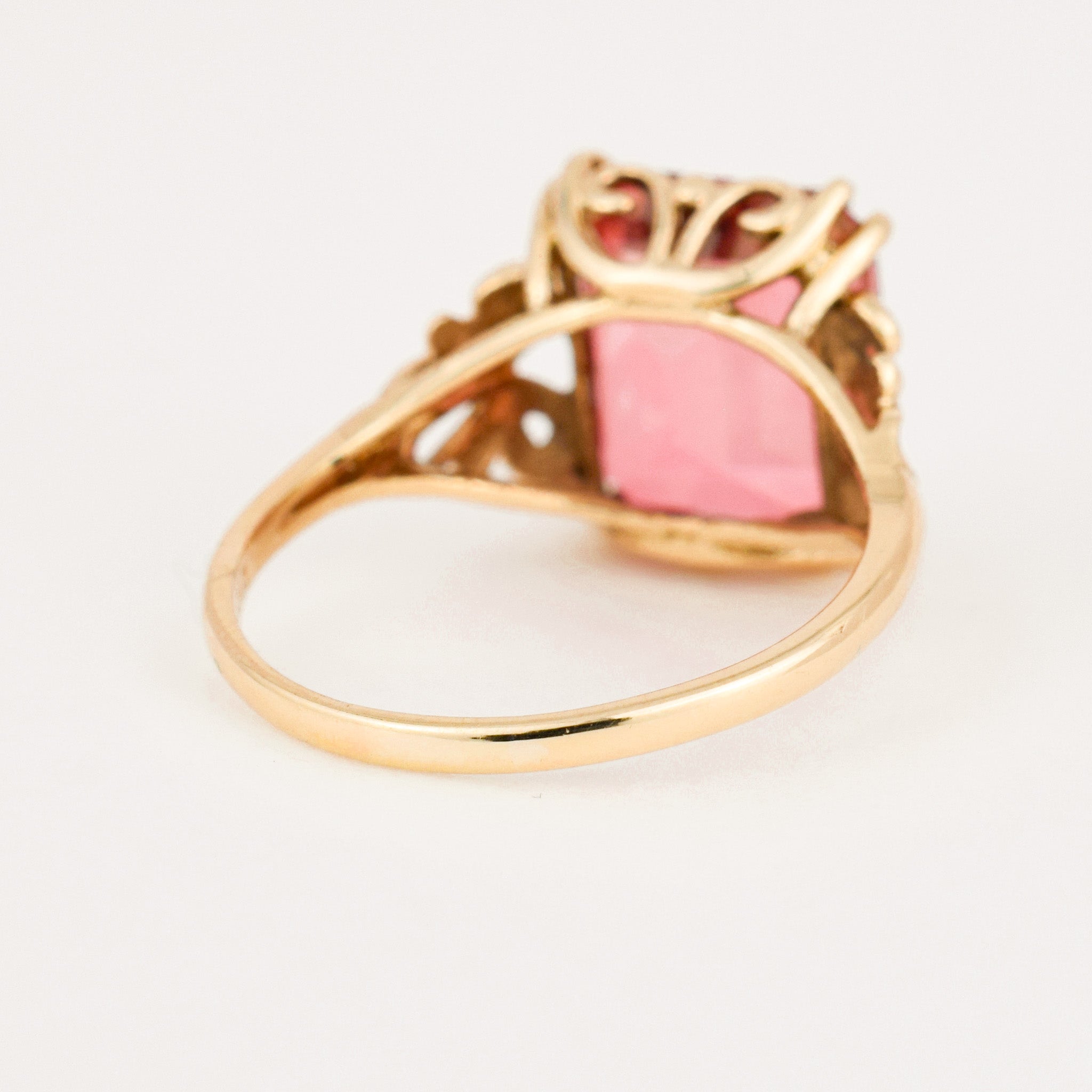 Vintage gold Orange Topaz Ring