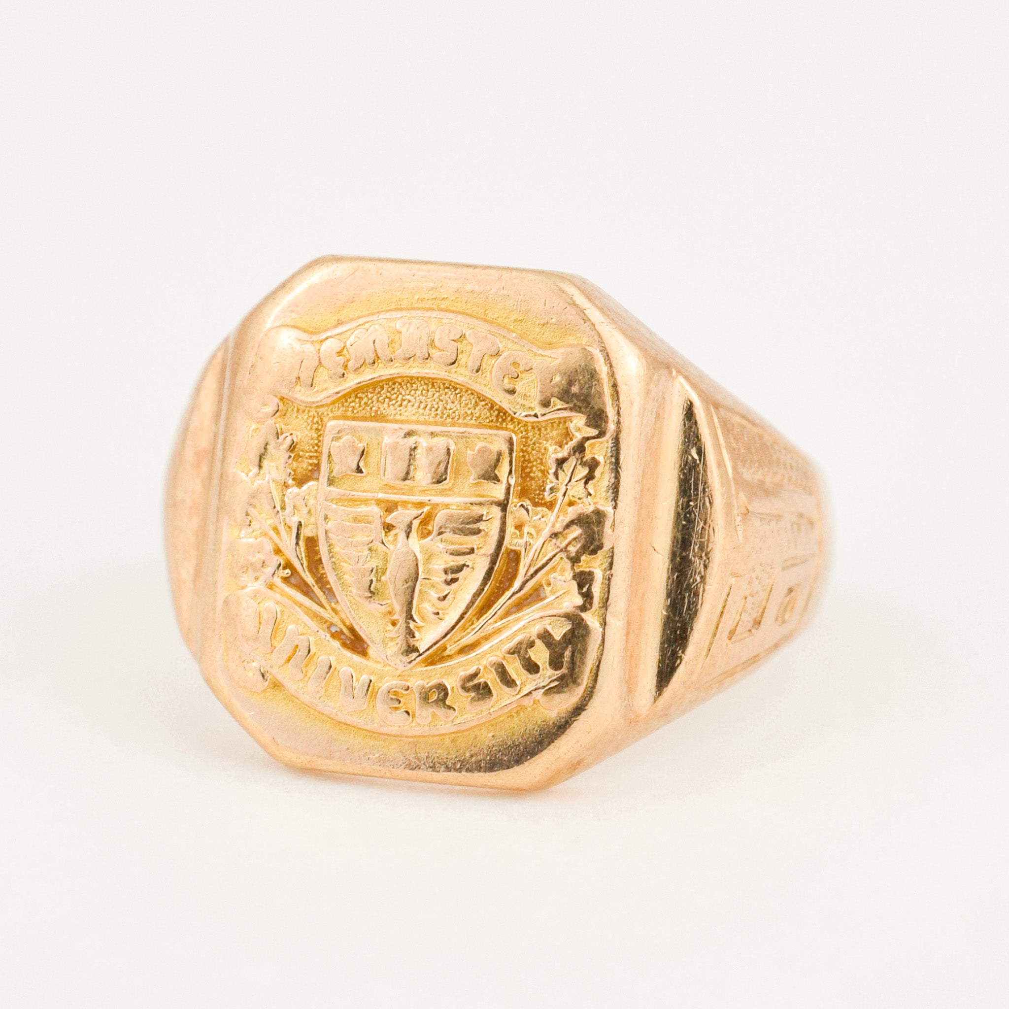 vintage McMaster University Signet Ring
