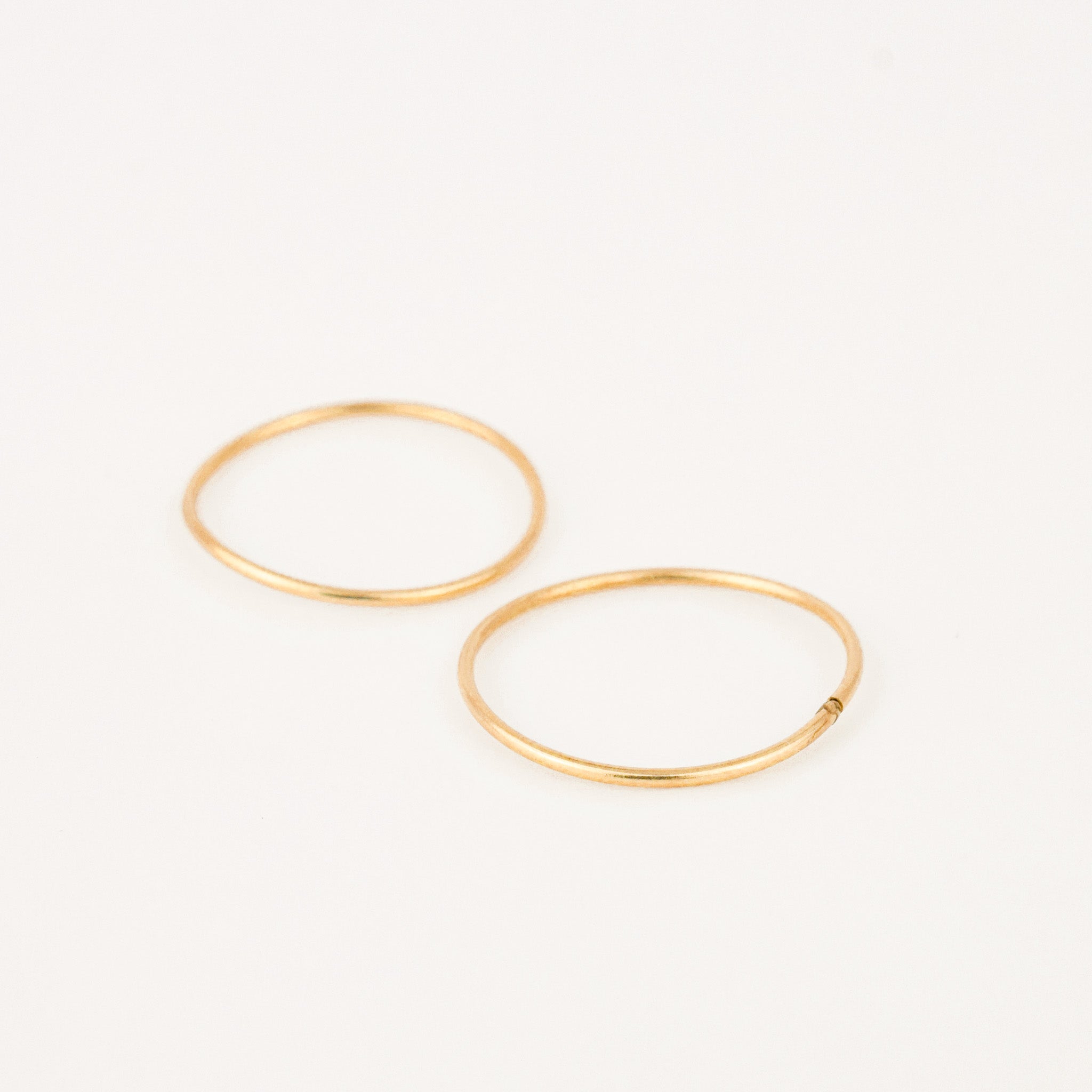 Large Sleeper Gold Hoops