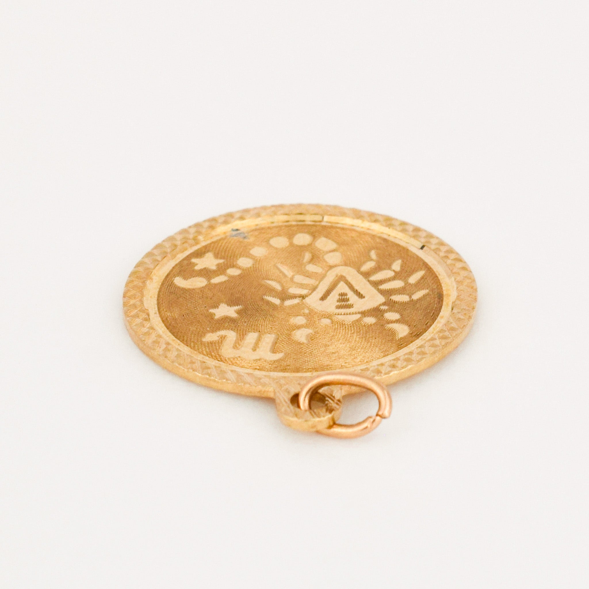 vintage Scorpio Zodiac Medallion