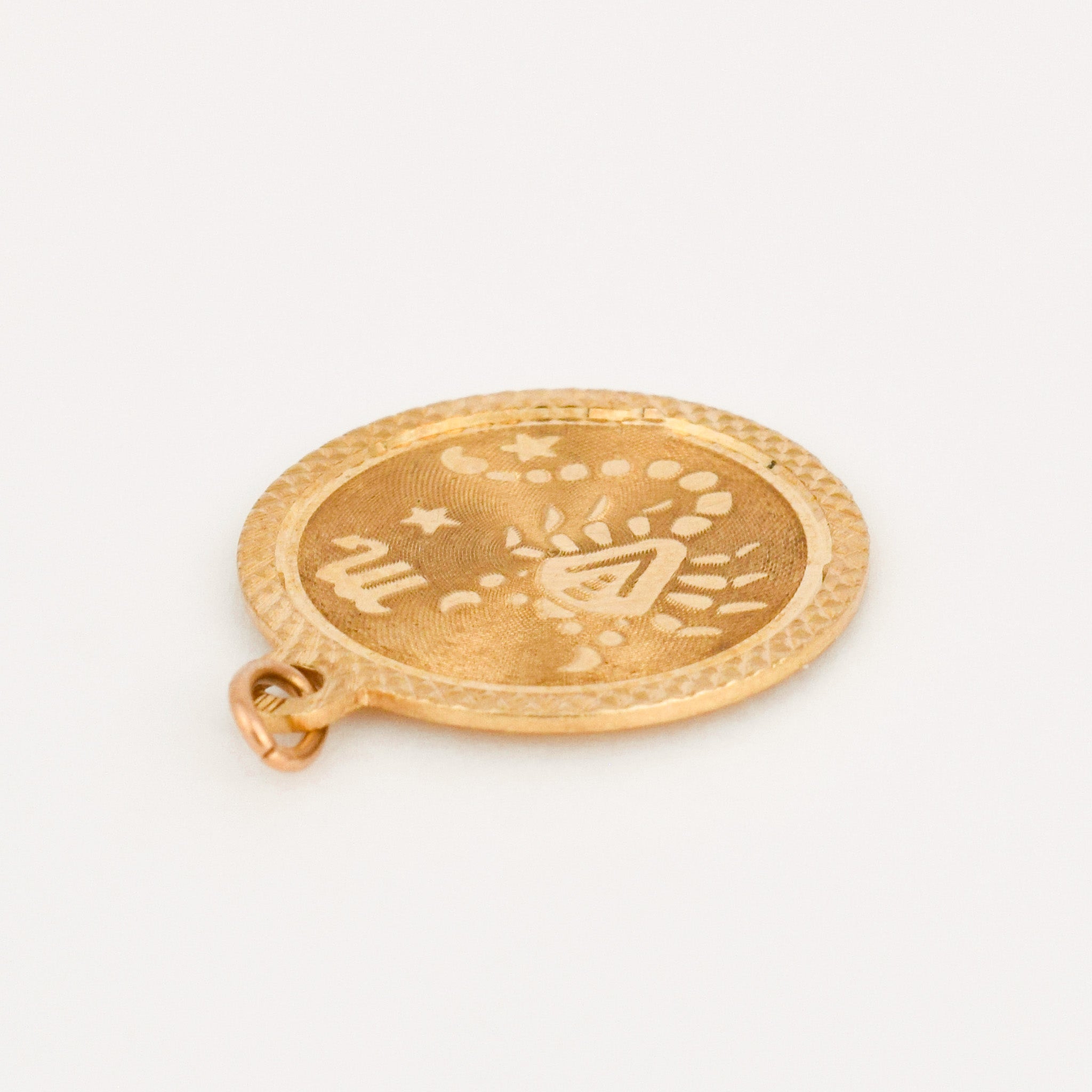 vintage Scorpio Zodiac Medallion