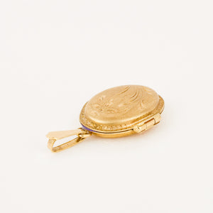 vintage gold classic locket 