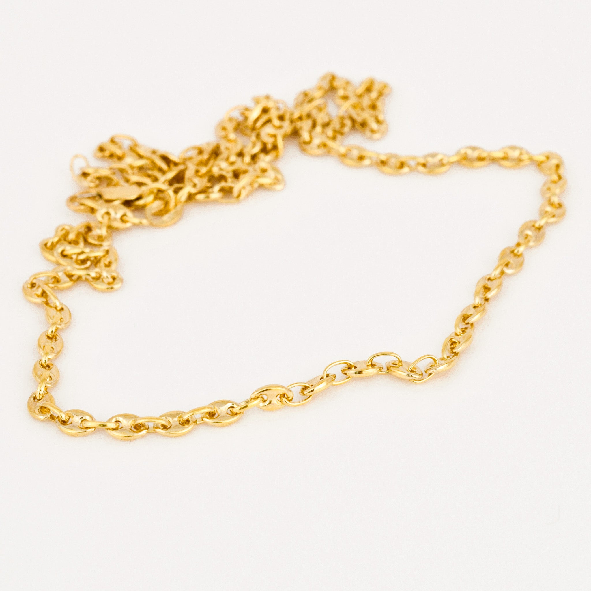 vintage 19.5" 18k gold Mariner Chain Necklace