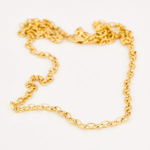 vintage 19.5" 18k gold Mariner Chain Necklace