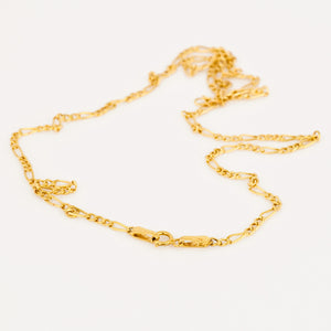 vintage 17.5" 14k Figaro Chain Necklace