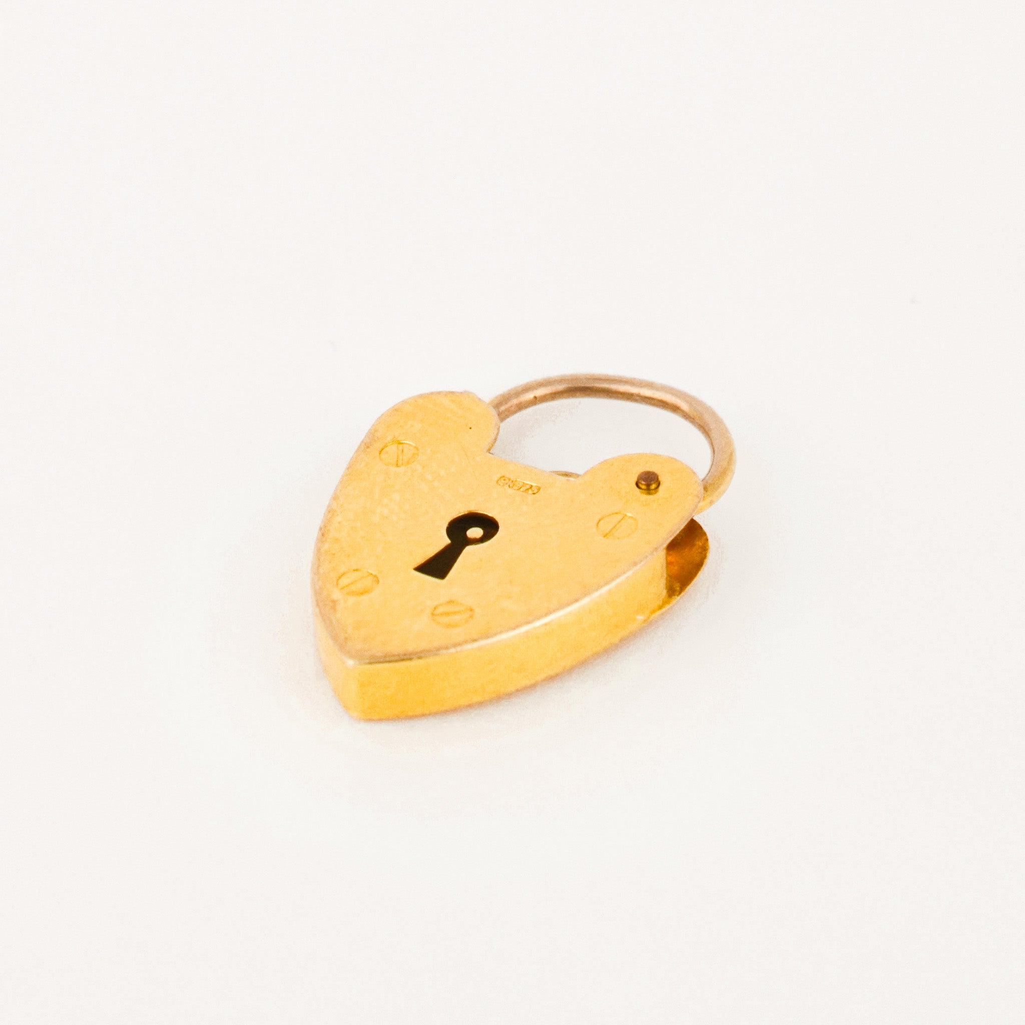Antique Heart Padlock Pendant