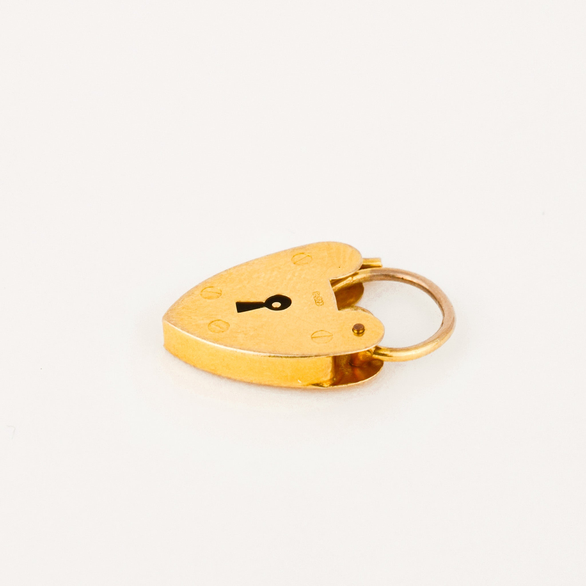 Antique Heart Padlock Pendant