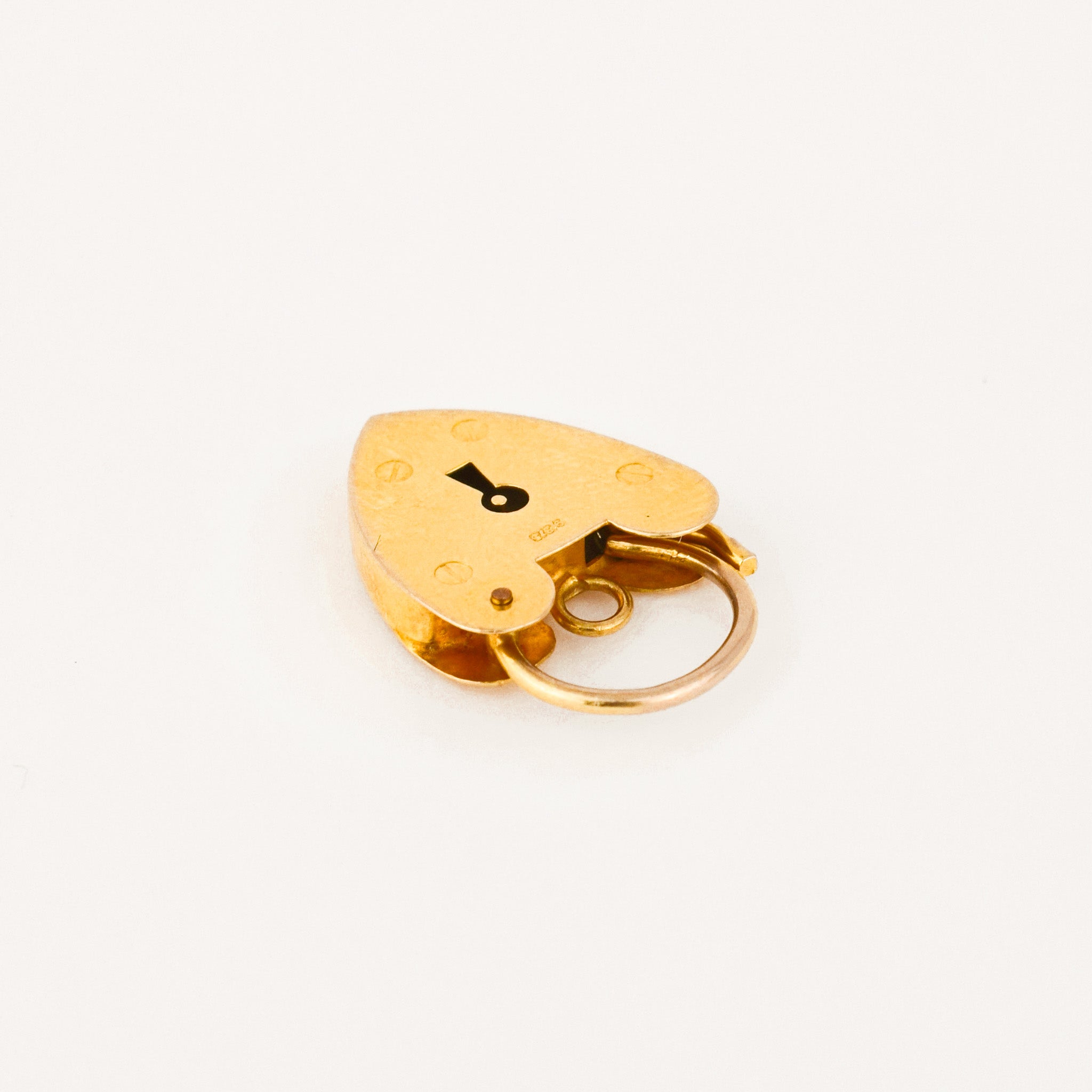 Antique Heart Padlock Pendant